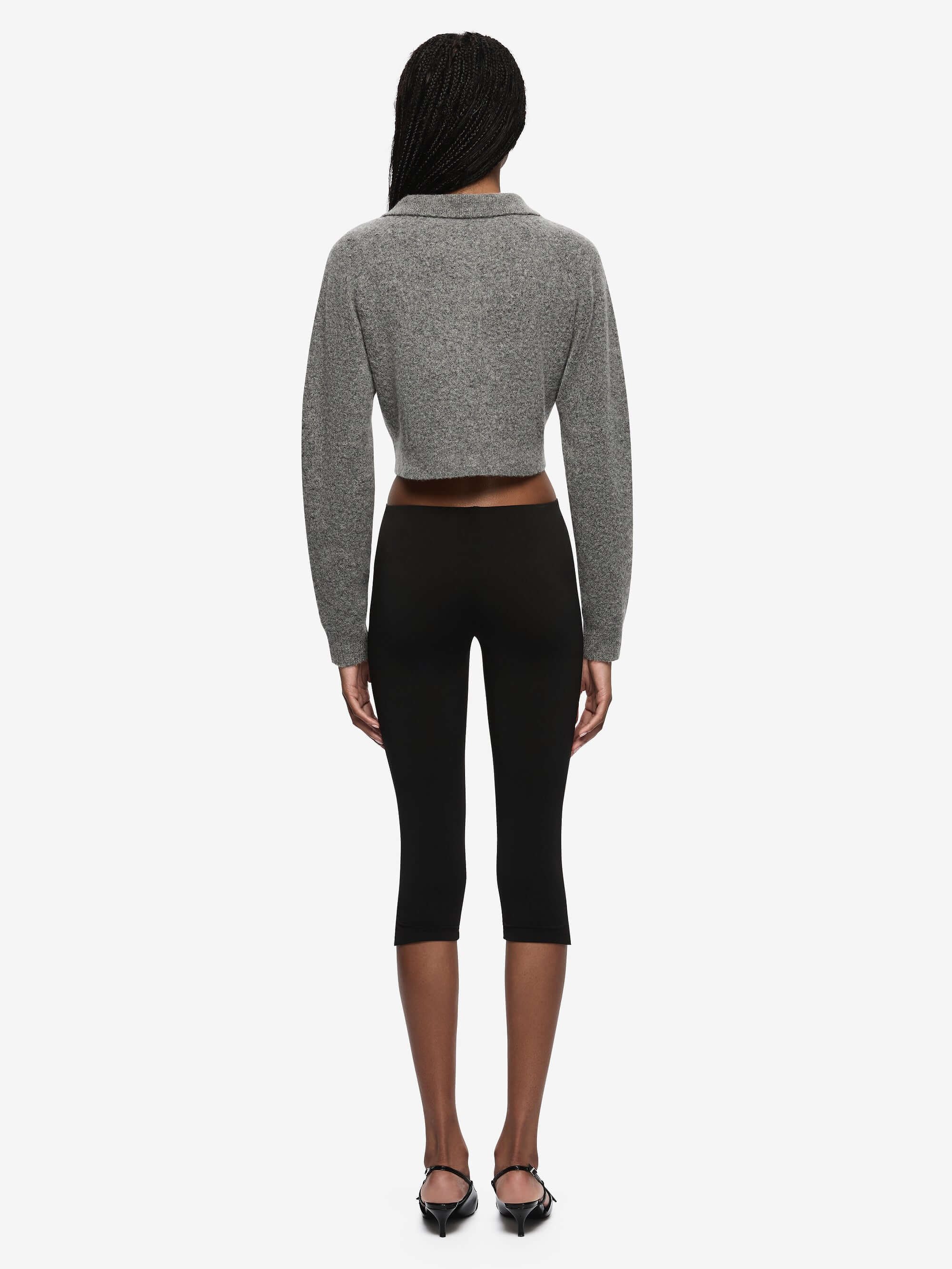 ADA CROPPED CARDI - CHARCOAL - Image 5