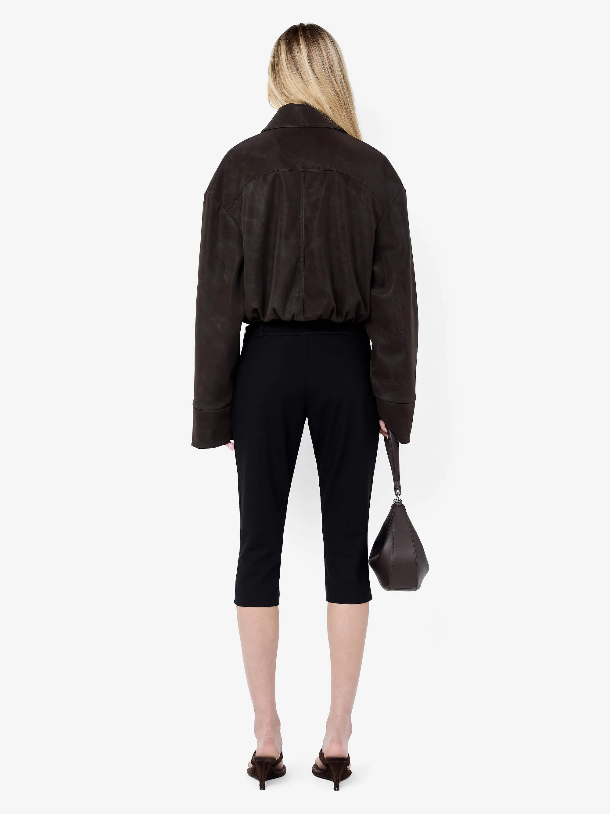 ALARIC CROPPED JACKET - ESPRESSO - Image 4