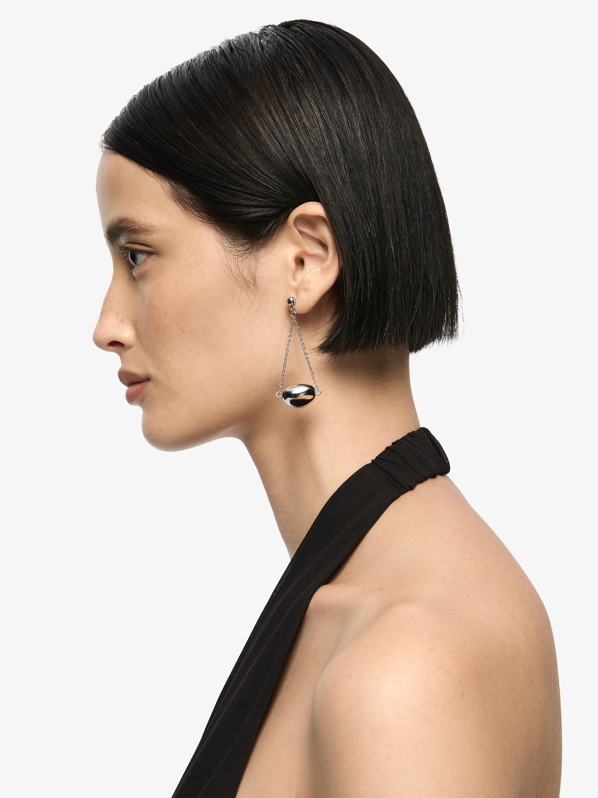 ALEXA EARRINGS - SILVER - Image 2