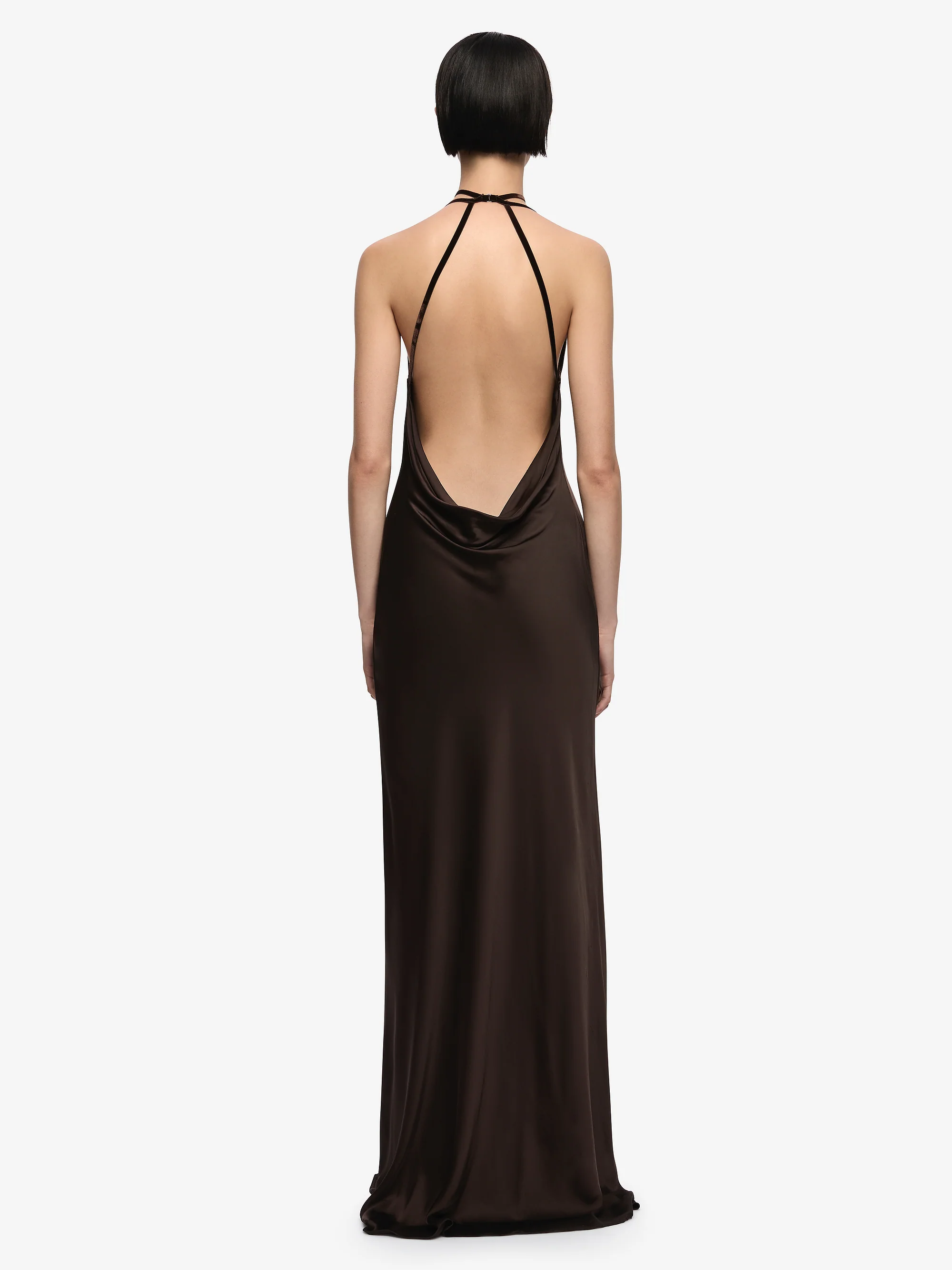 ALROSE MAXI DRESS - DARK CHOCOLATE - Image 2