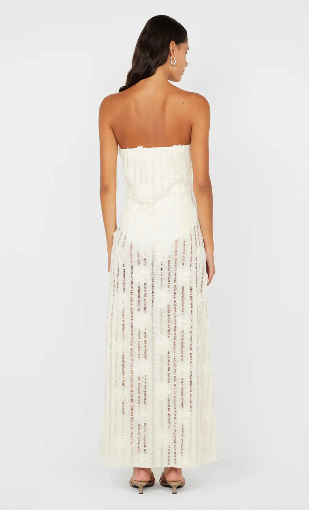 AMELIE STRAPLESS DRESS - IVORY - Image 7