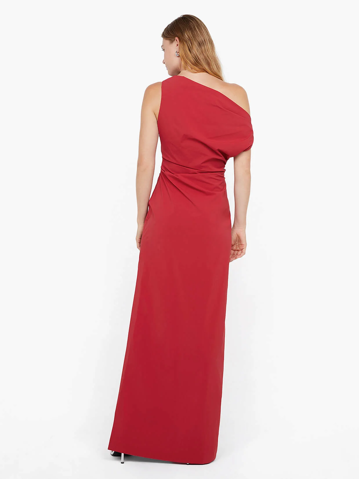 ANGELINA ASYM MAXI DRESS - CHERRY - Image 3