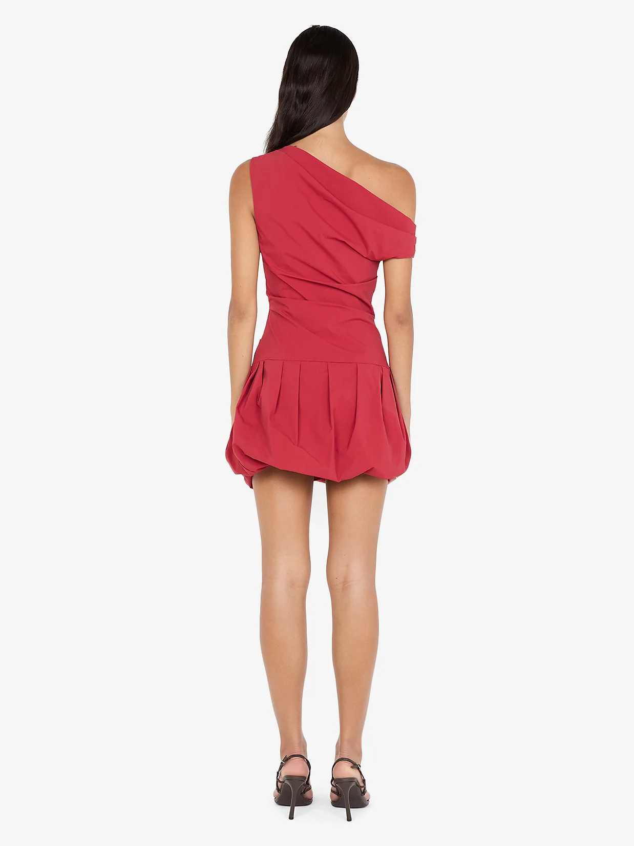 ANGELINA BUBBLE MINI DRESS - CHERRY - Image 4