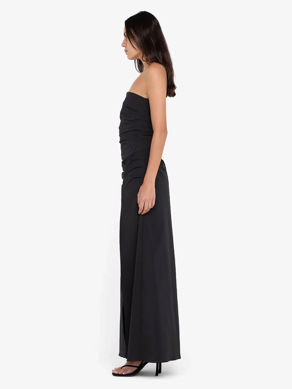 ANGELINA STRAPLESS MAXI DRESS - BLACK - Image 2