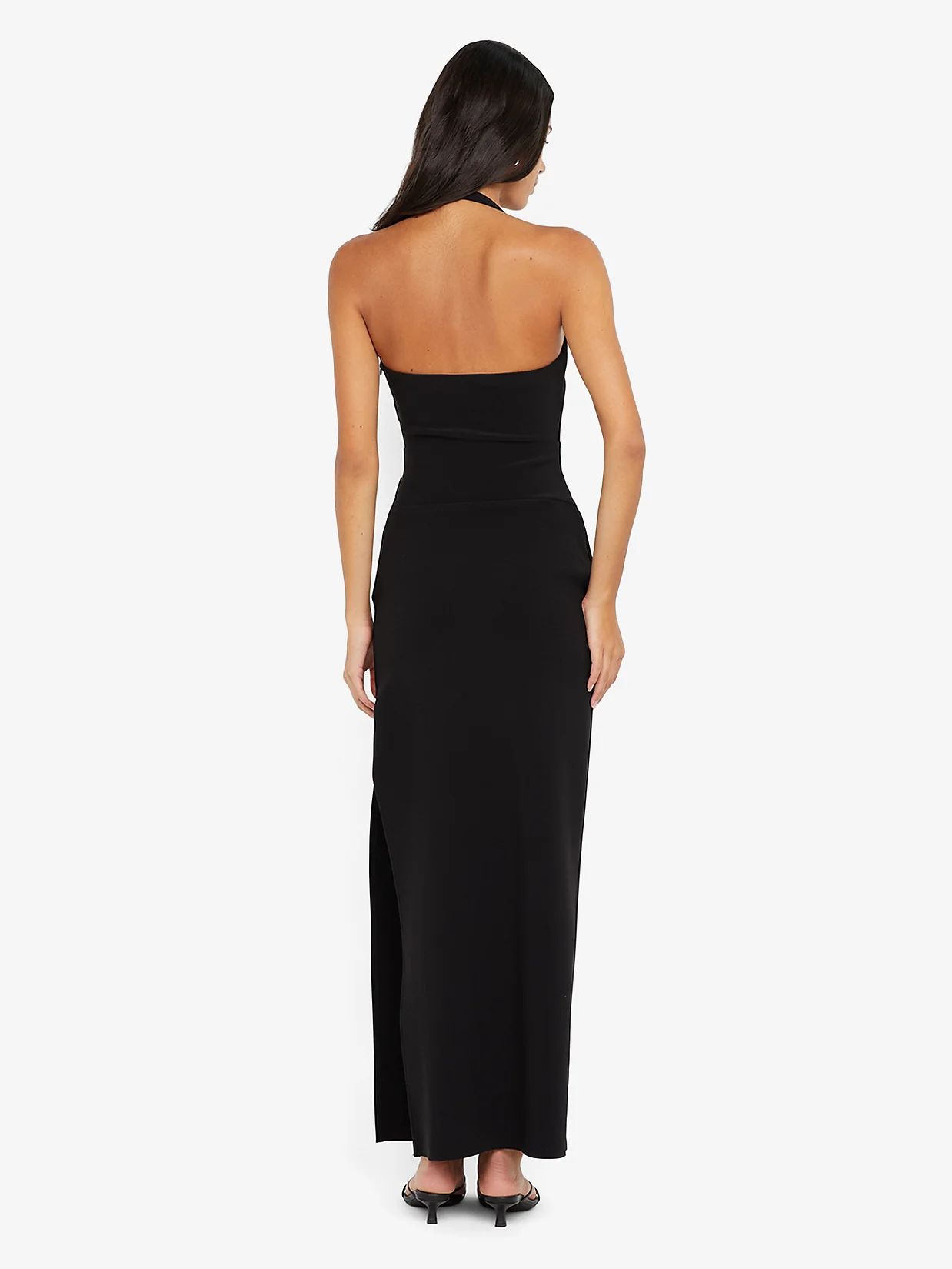 ARIVEN HALTER MAXI DRESS - BLACK - Image 2