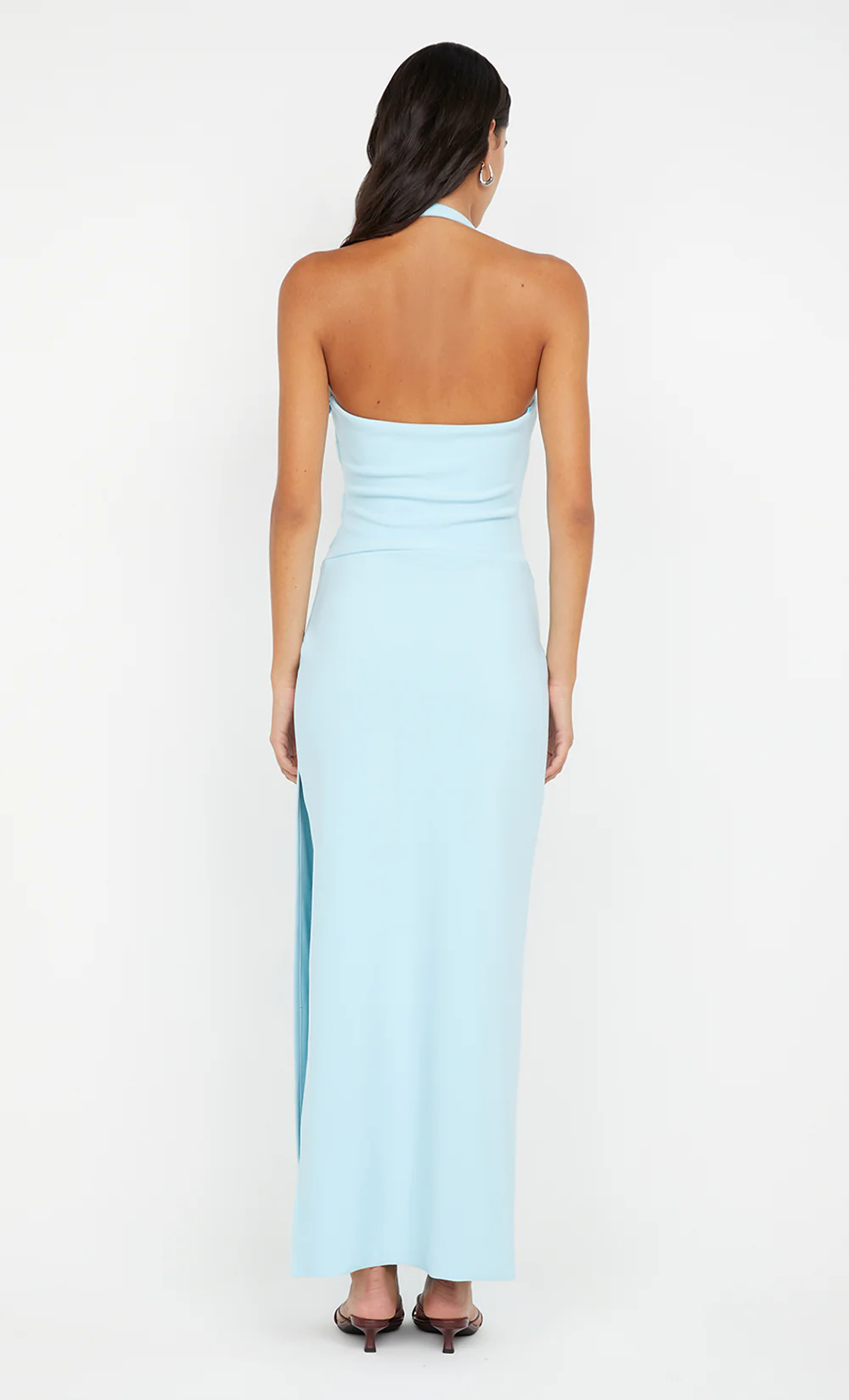ARIVEN HALTER MAXI DRESS - SKY BLUE - Image 2