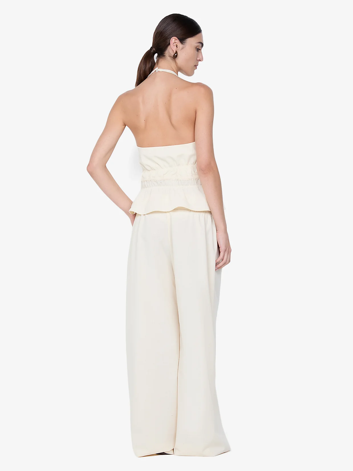 ASTRID WIDE LEG PANT - ECRU - Image 3