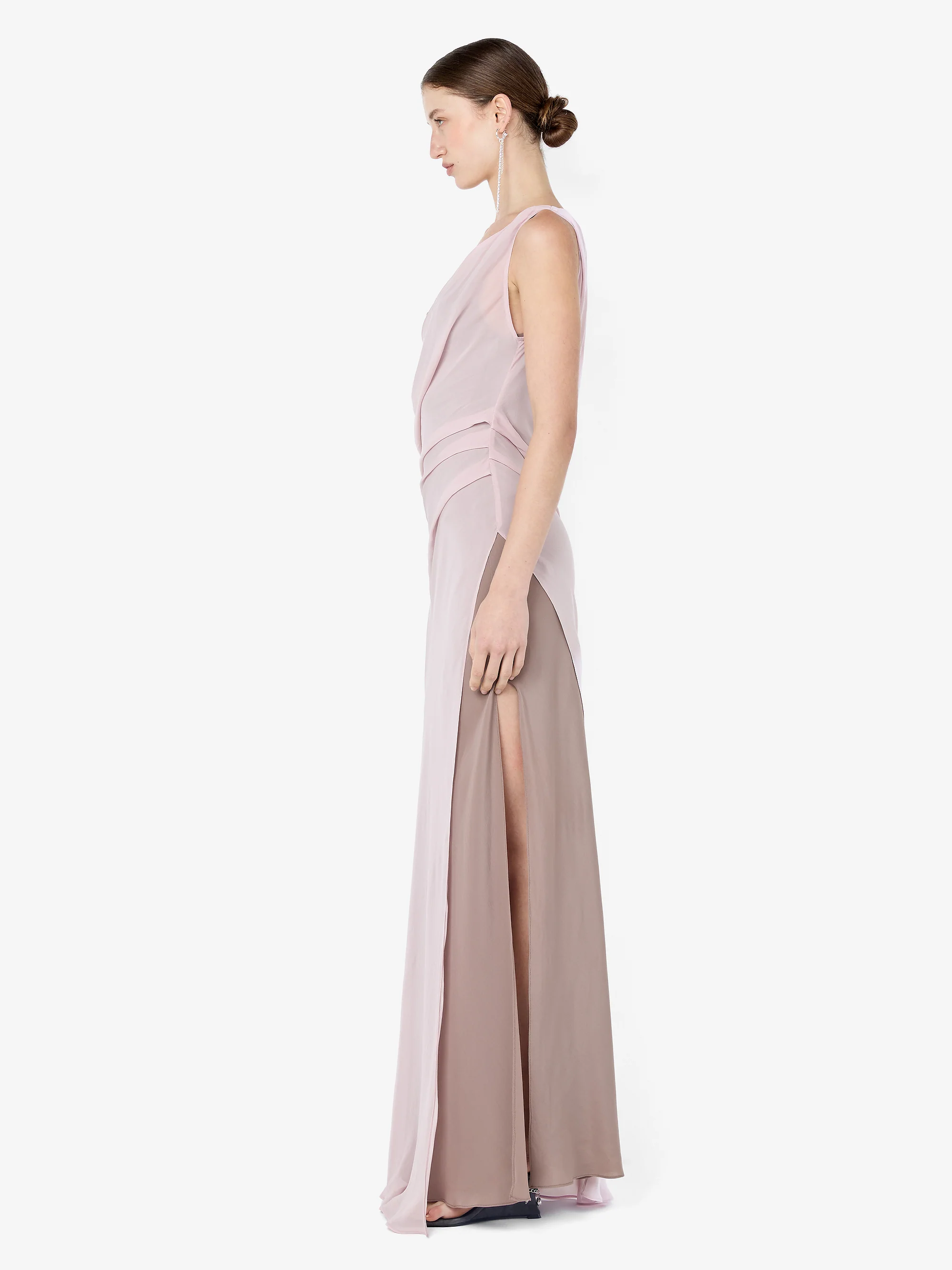AUGUSTIN ASYM MAXI DRESS - MAUVE/MAUVE SMOKE - Image 4