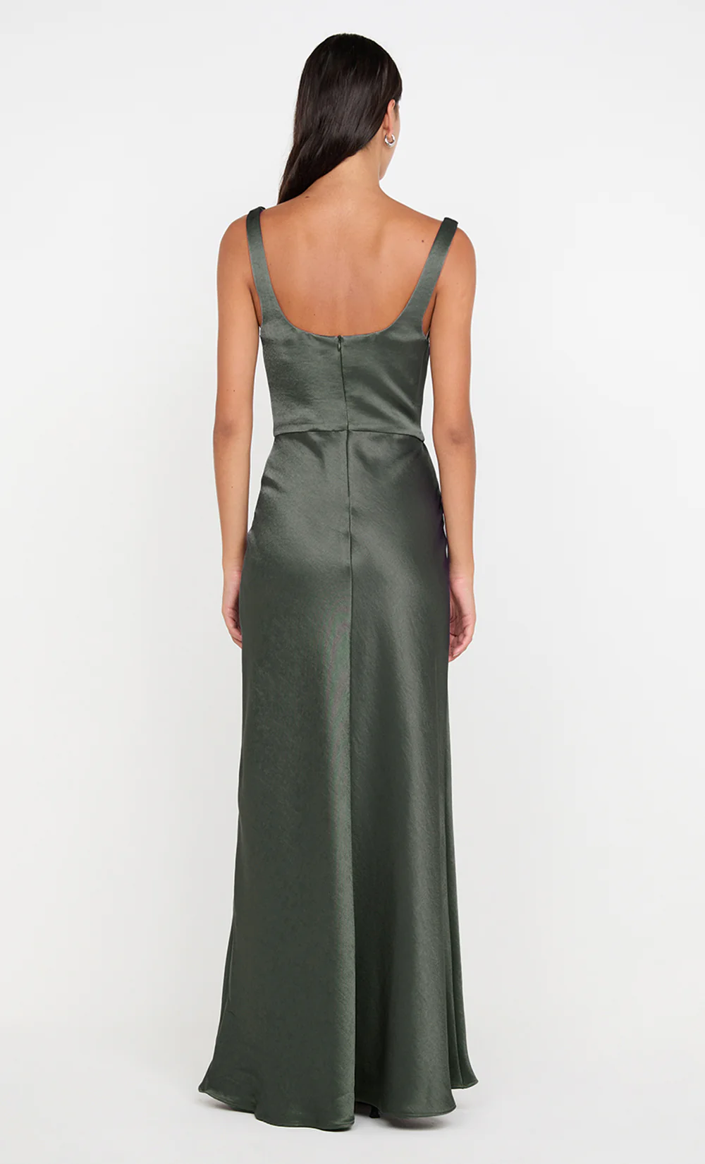 AUSTEN COWL NECK MAXI DRESS - DARK WILLOW - Image 3