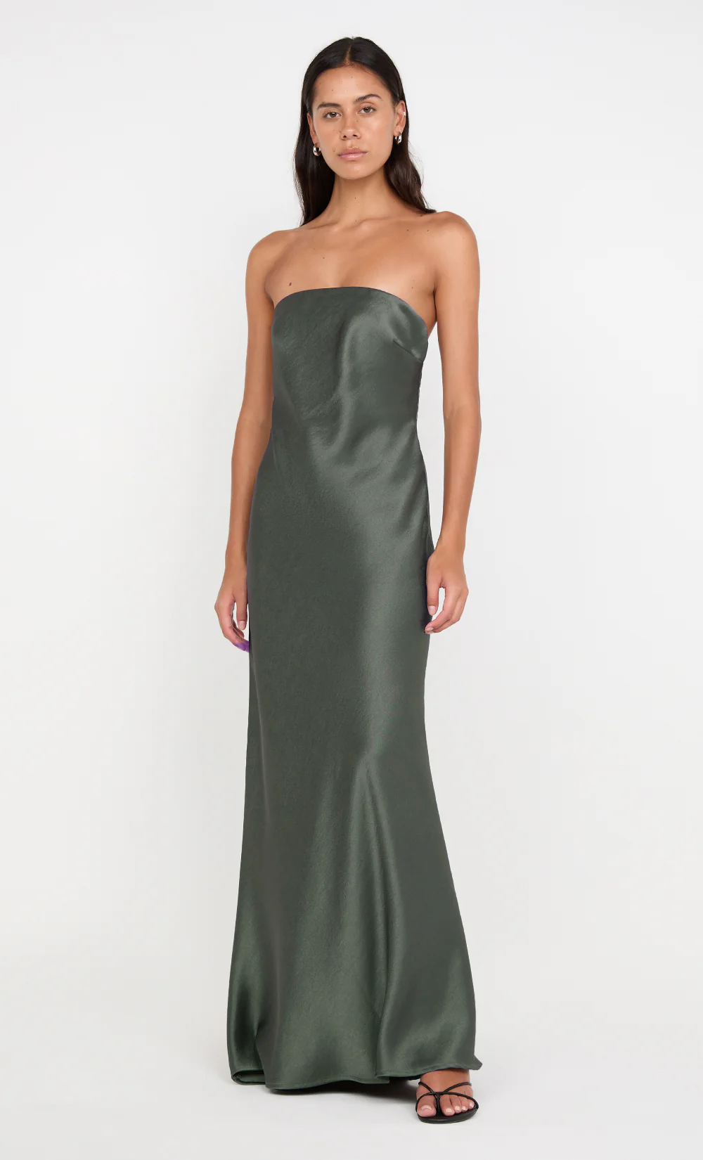 AUSTEN STRAPLESS MAXI DRESS - DARK WILLOW - Image 3