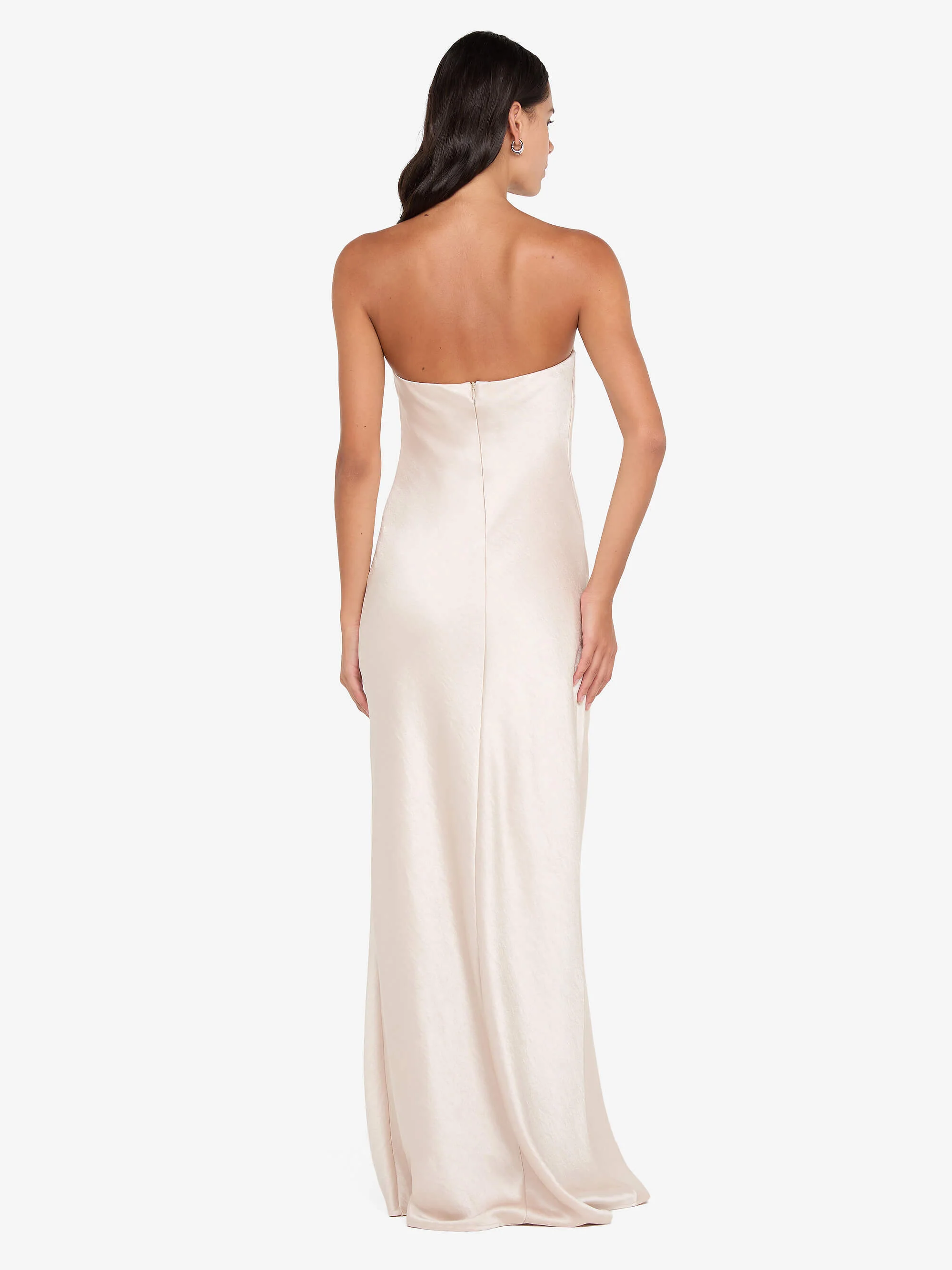 AUSTEN STRAPLESS MAXI DRESS - SAND - Image 4