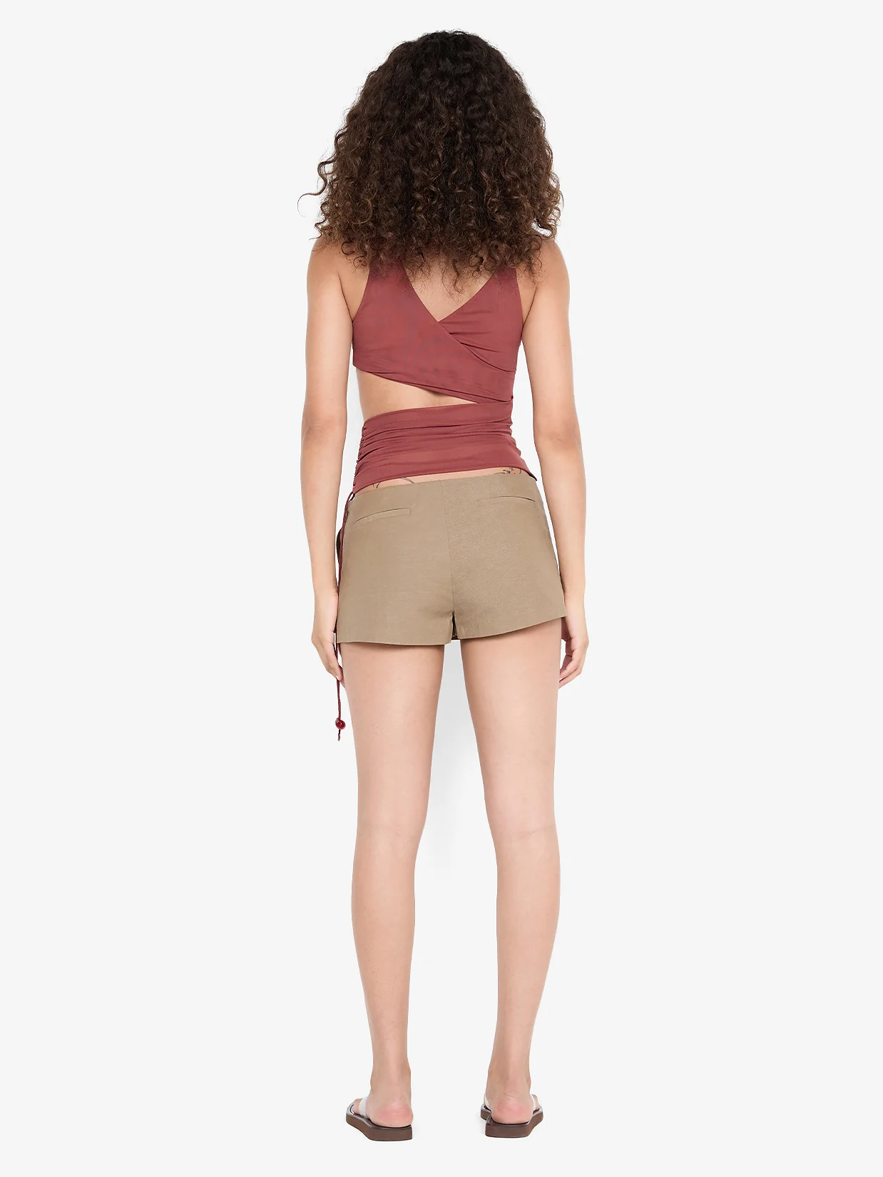 AYLA CUT OUT TOP - RUST - Image 4