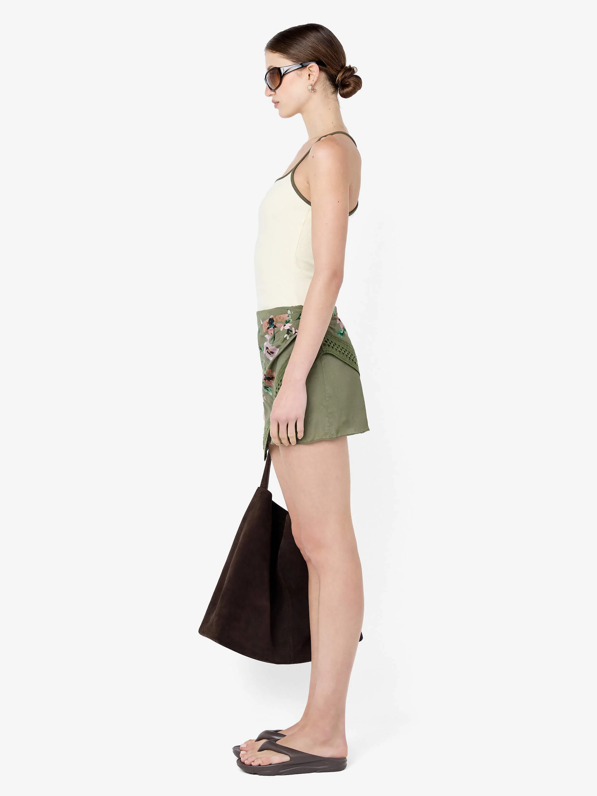 AYLA TANK - VANILLA/OLIVE - Image 3