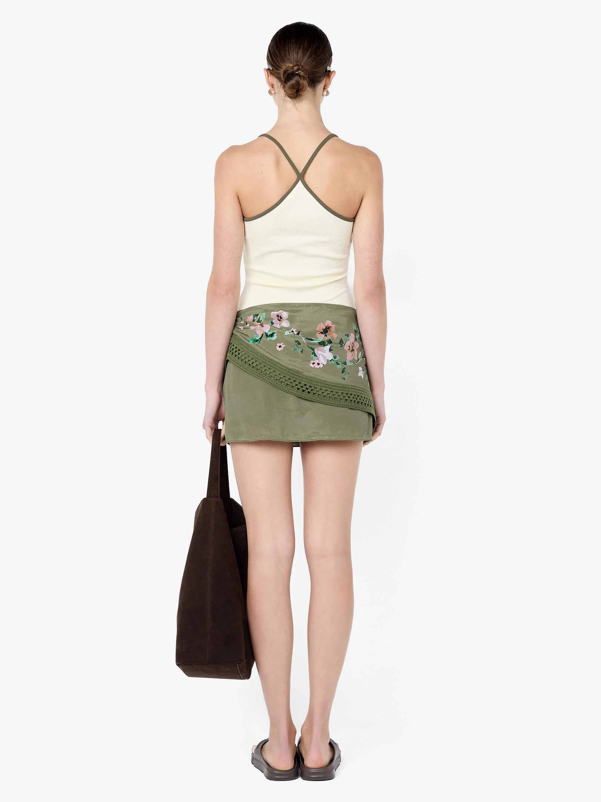 AYLA TANK - VANILLA/OLIVE - Image 4