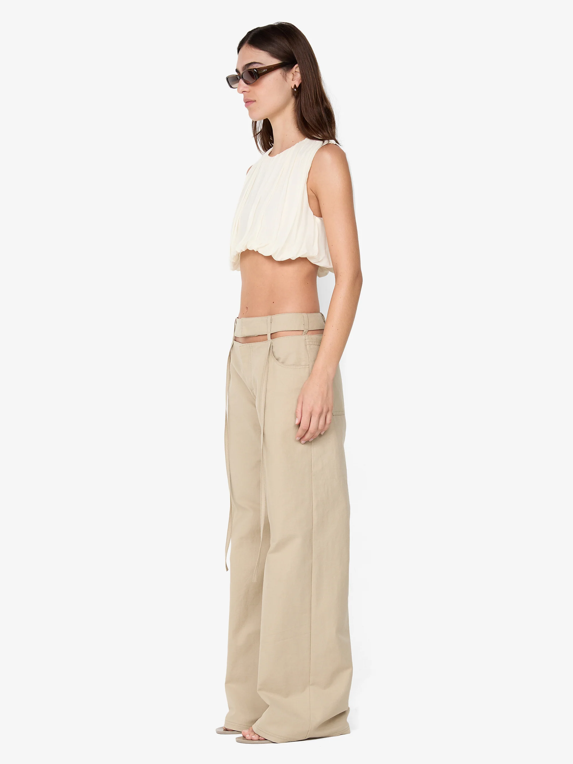 AZULA WIDE LEG PANT - STONE/GREY - Image 2