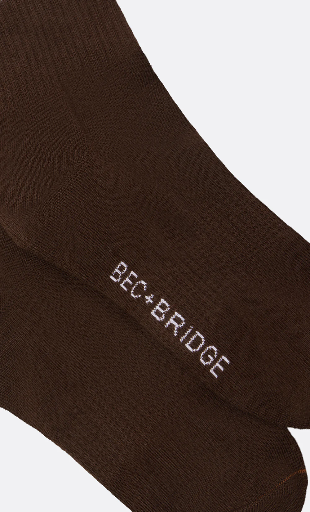 B+B SOCKS - CHOC/WHITE - Image 2