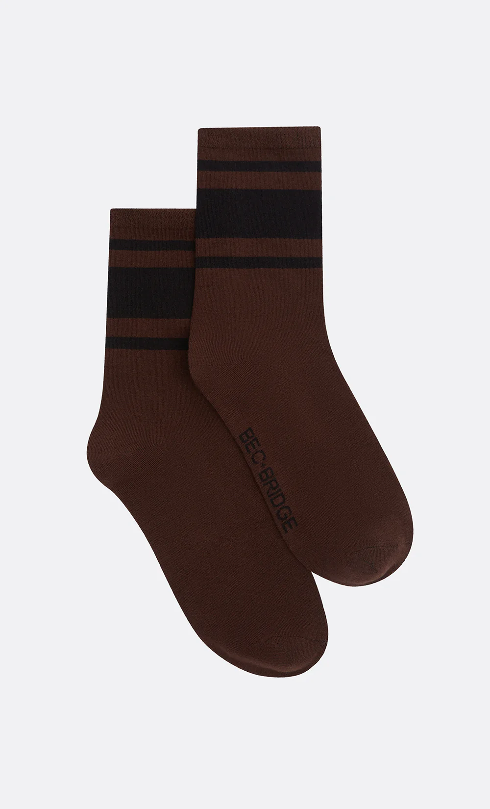 BEC + BRIDGE SOCKS - CHOC/BLUE/BLACK - Image 2