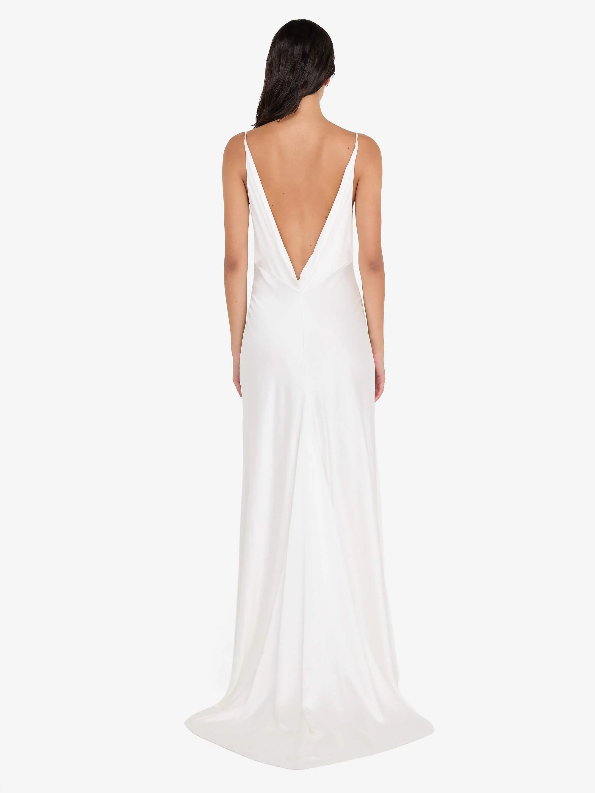 BENNET COWL GOWN - WHITE - Image 3