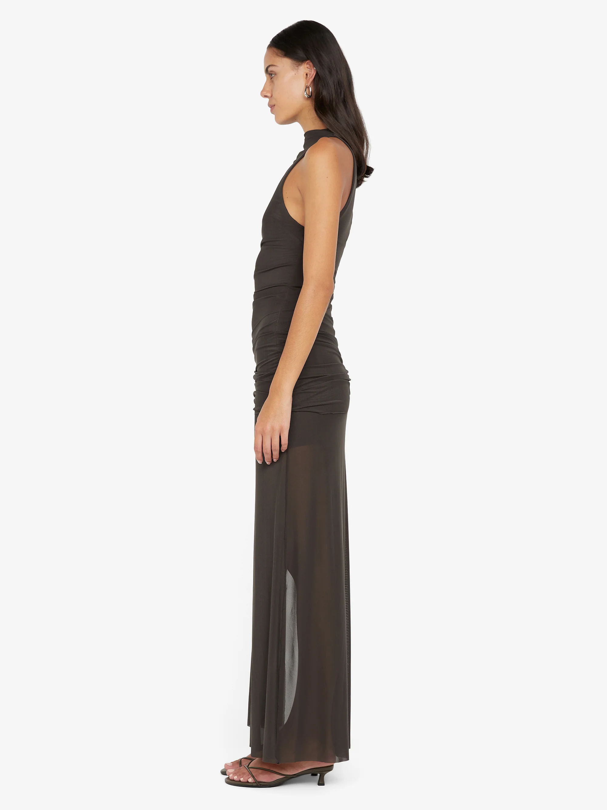 BLAINE DRAPE MAXI DRESS - CEDAR - Image 3