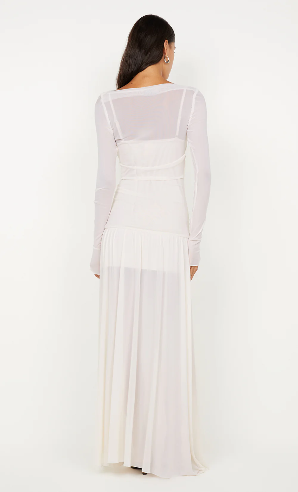 BLAINE LONG SLEEVE MAXI DRESS - BUTTER CREAM - Image 7