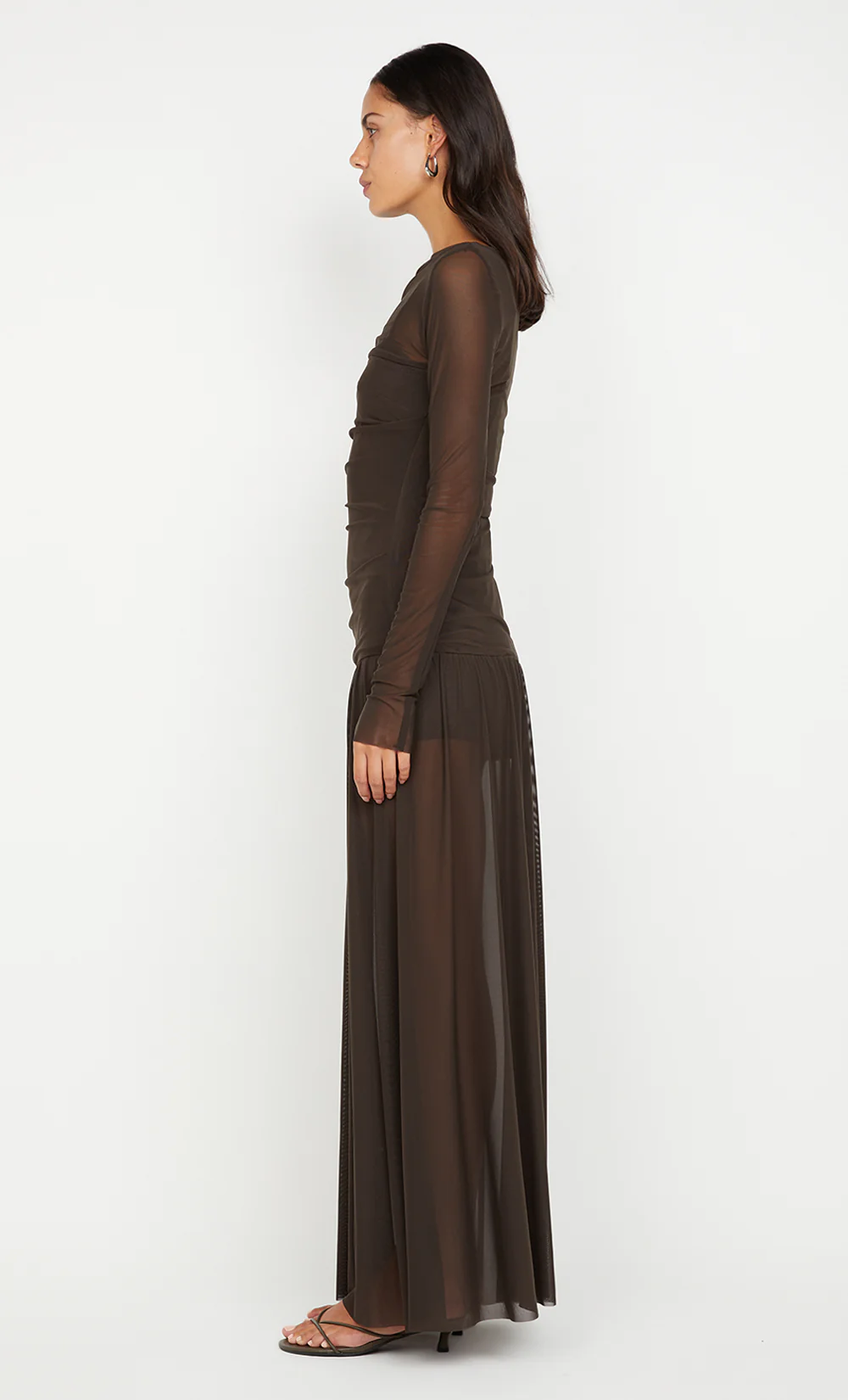 BLAINE LONG SLEEVE MAXI DRESS - CEDAR - Image 5