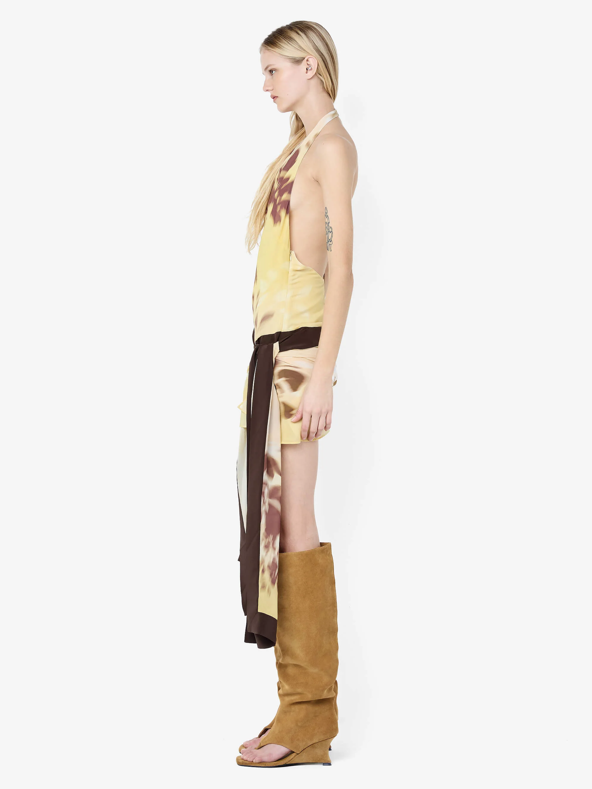 BLAISE HALTER MINI DRESS - PALMERA FLORAL - Image 3