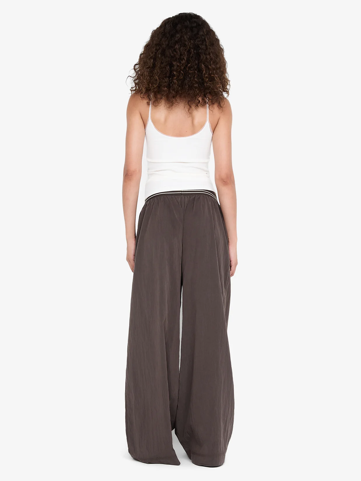 JERRI WIDE LEG PANT - CHOCOLATE - Image 4