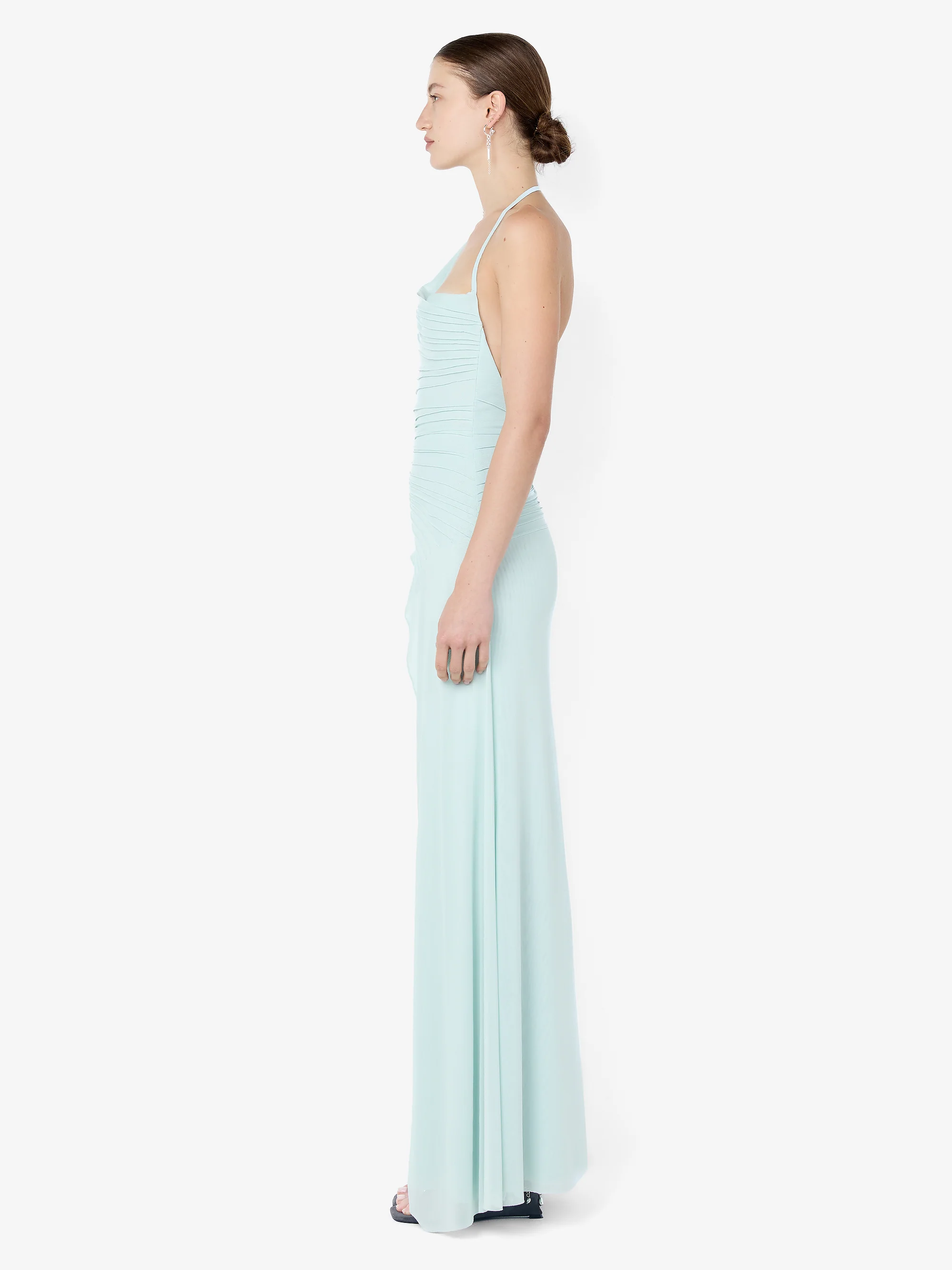 BRENNA PINTUCK MAXI DRESS - SPEARMINT - Image 3