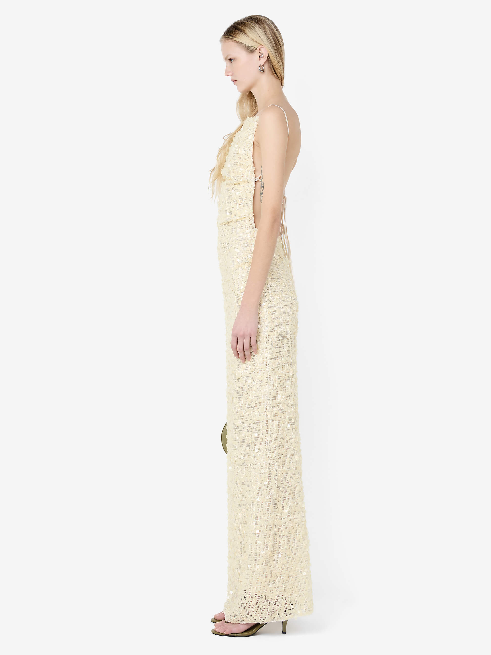 CABINE MAXI DRESS - CREAM - Image 3