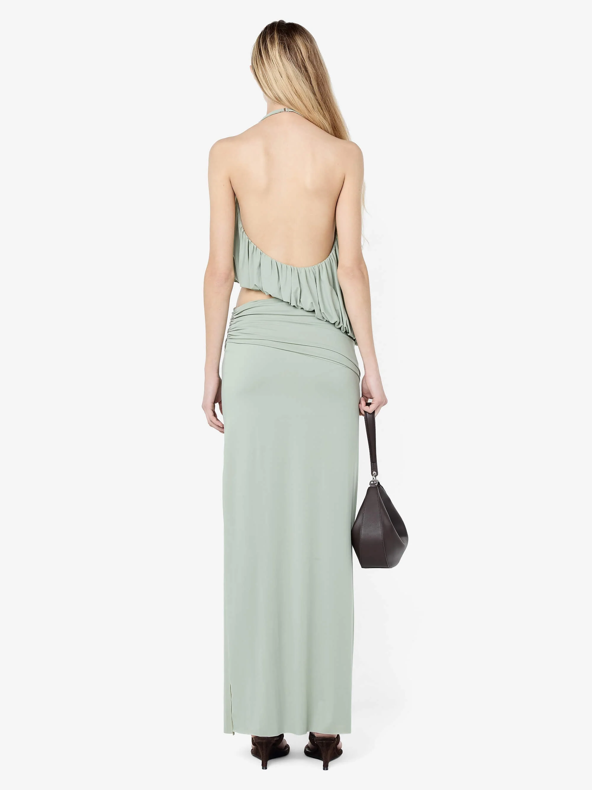 CADENCE RACER MAXI DRESS - PISTACHIO - Image 4