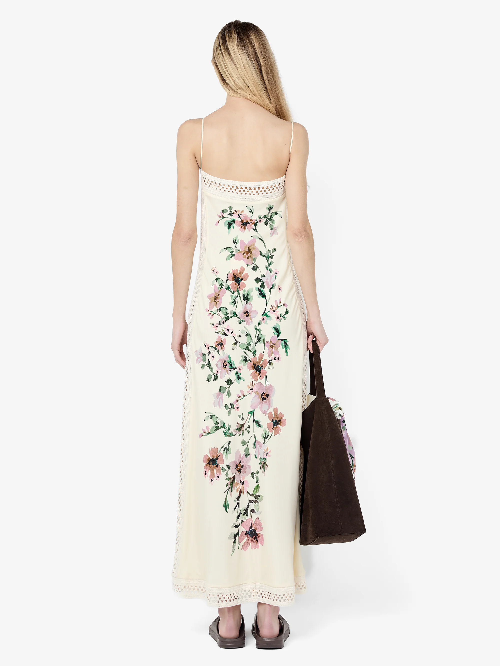 CAMELIA MAXI DRESS - CREAM GARDENIA FLORAL - Image 4