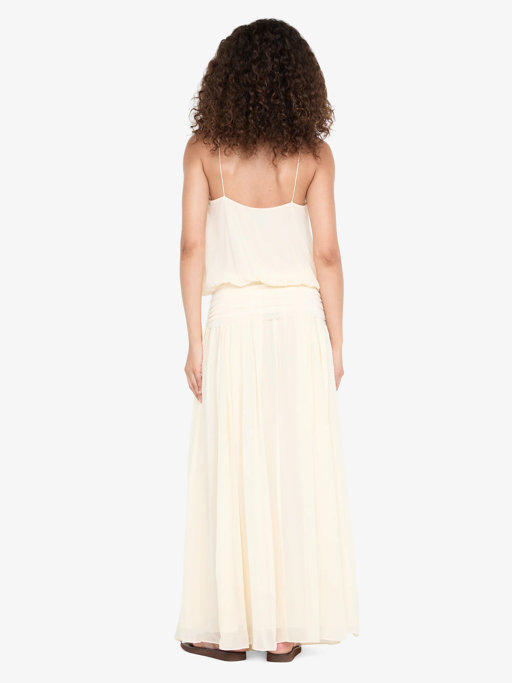 CAMILLE BLOUSON DRESS - BUTTERCREAM - Image 4