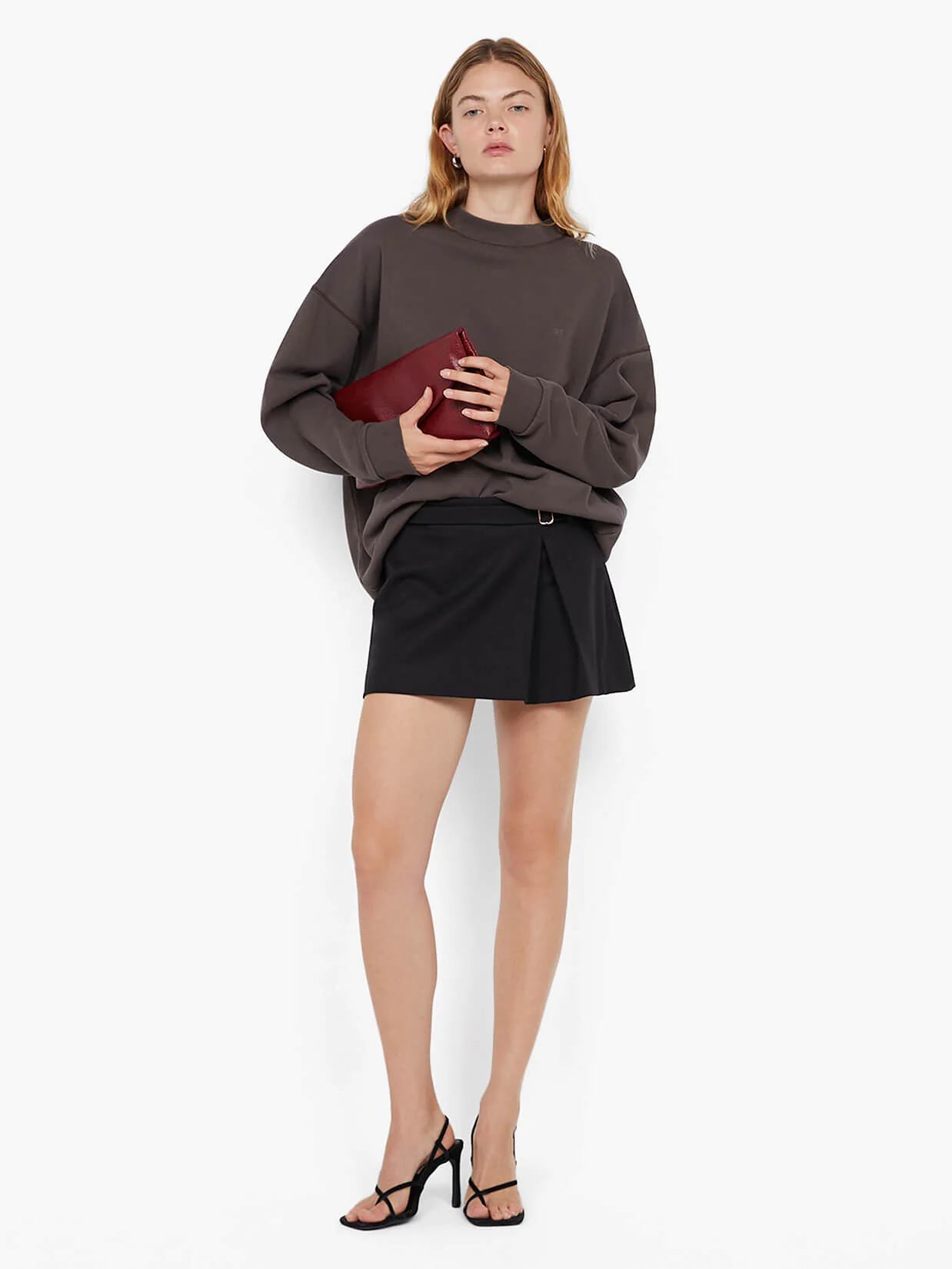 CARLSON MINI SKIRT - BLACK - Image 2
