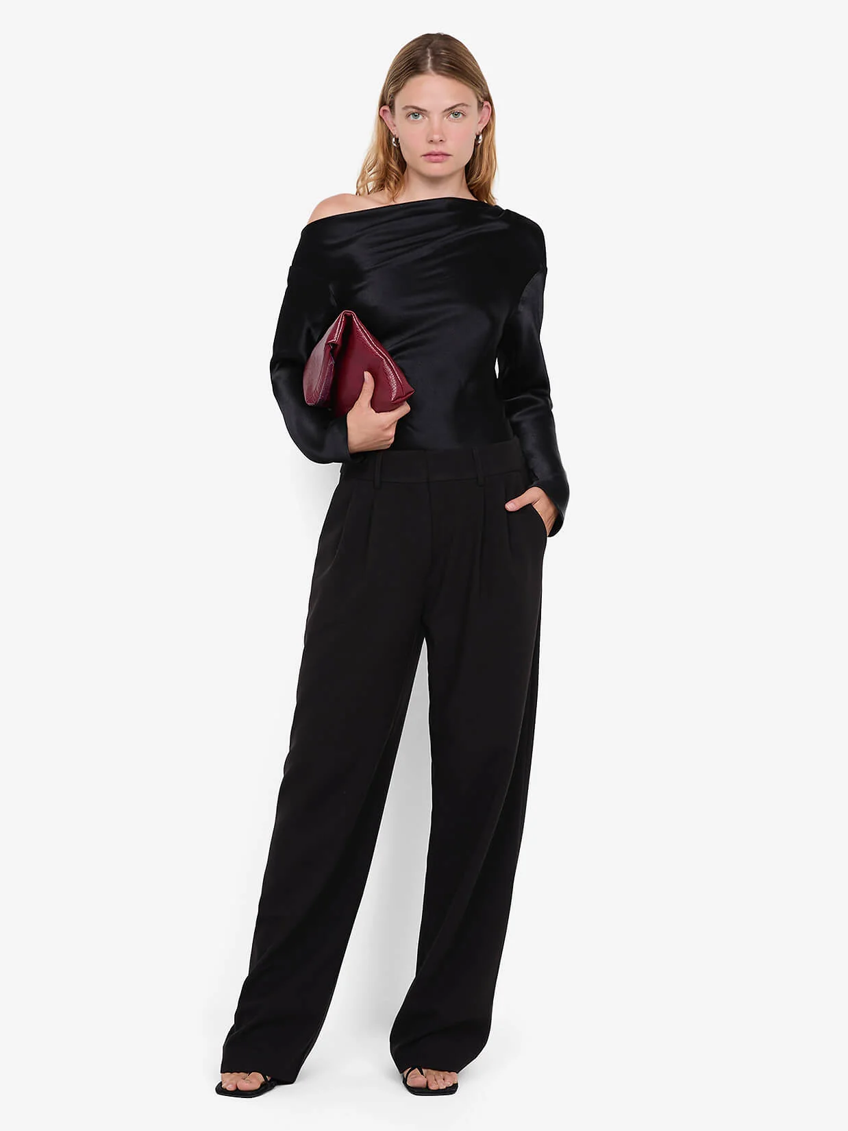CARMELA ASYM TOP - BLACK