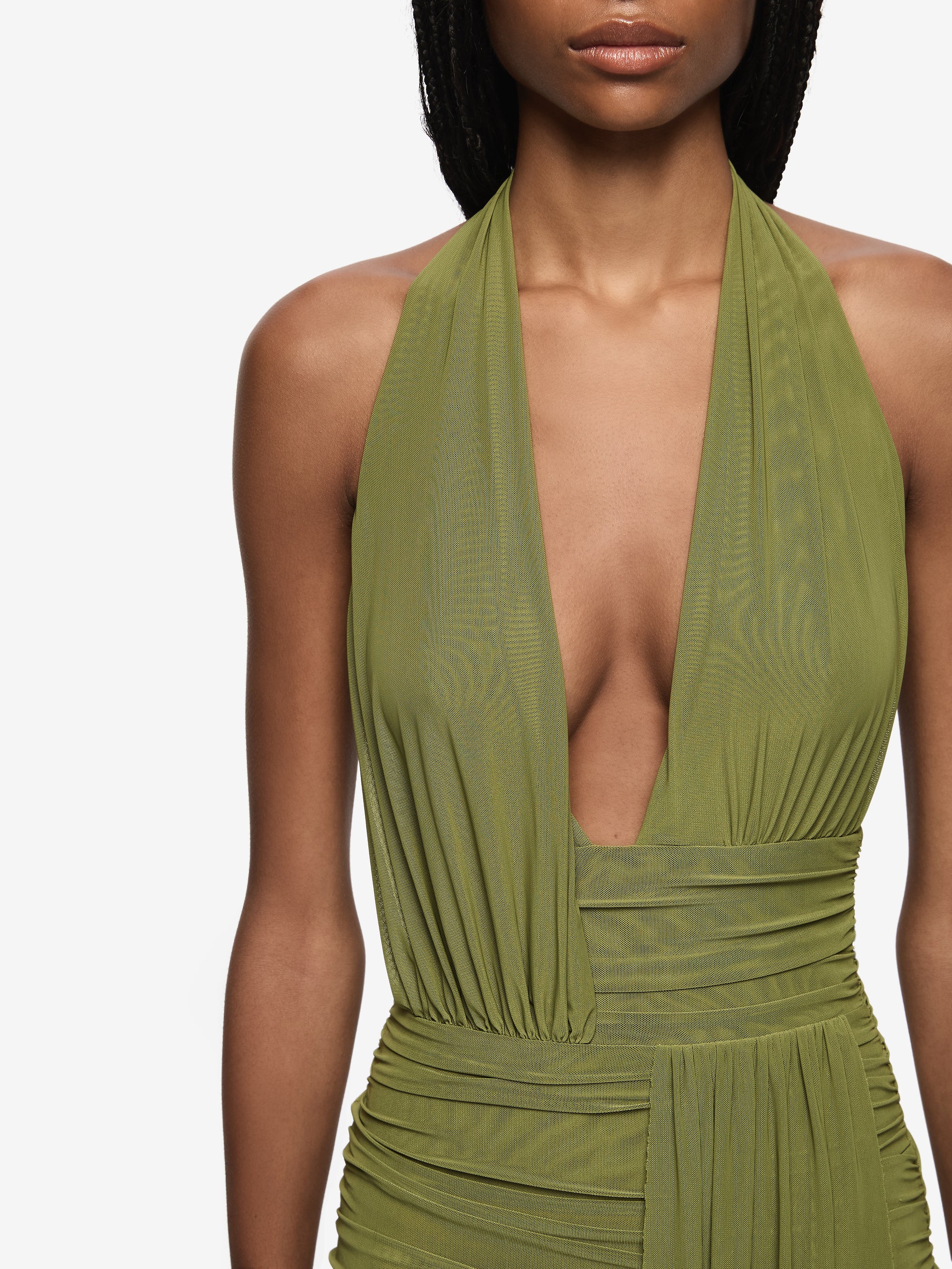 CASSIS DRAPE MAXI DRESS - FERN - Image 3