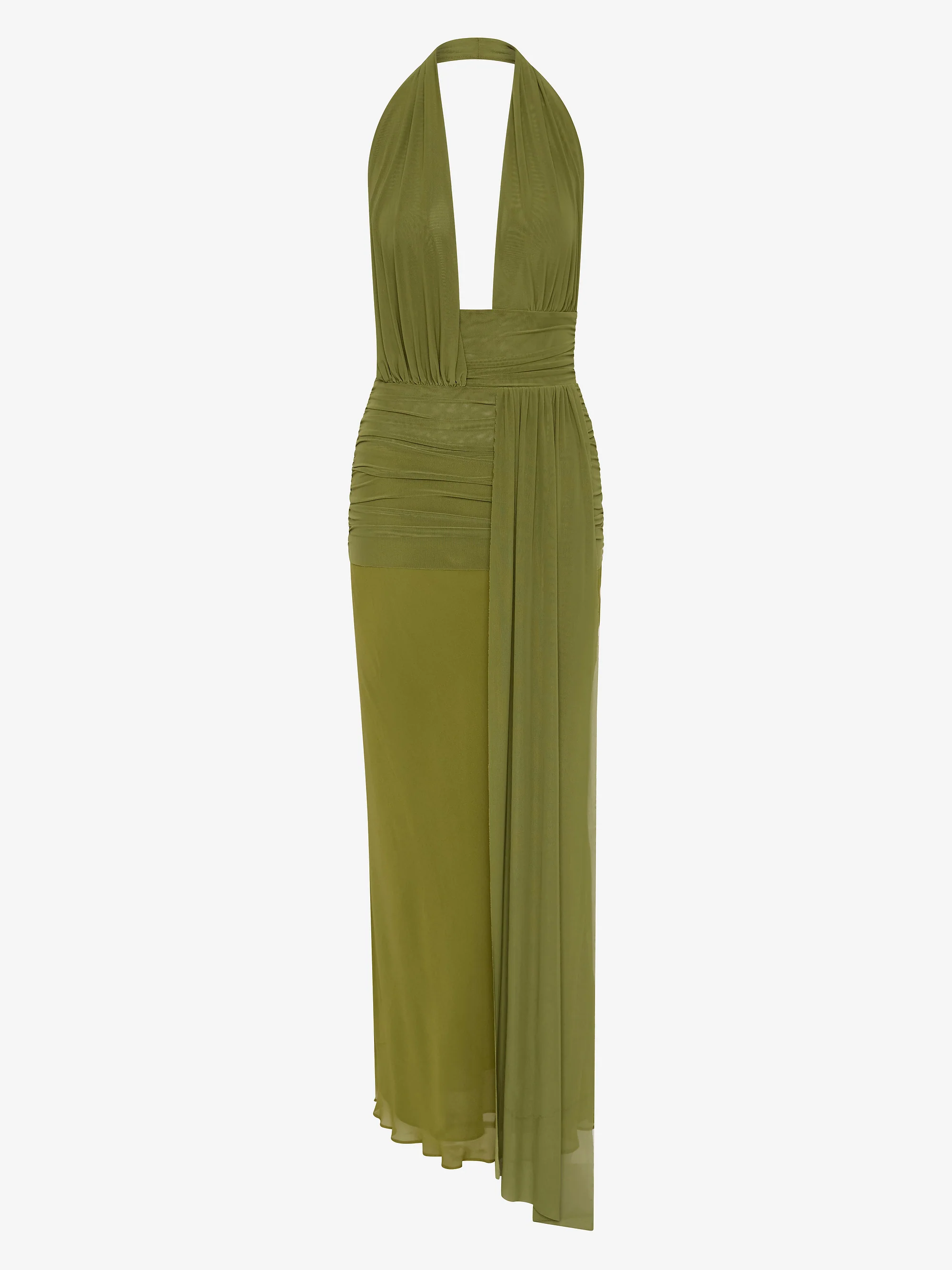 CASSIS DRAPE MAXI DRESS - FERN - Image 5