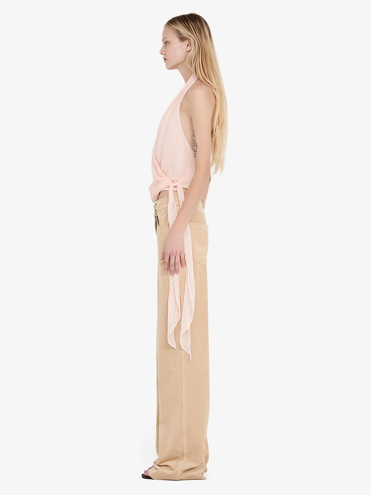 CELYSE HALTER TOP - PEACH - Image 3