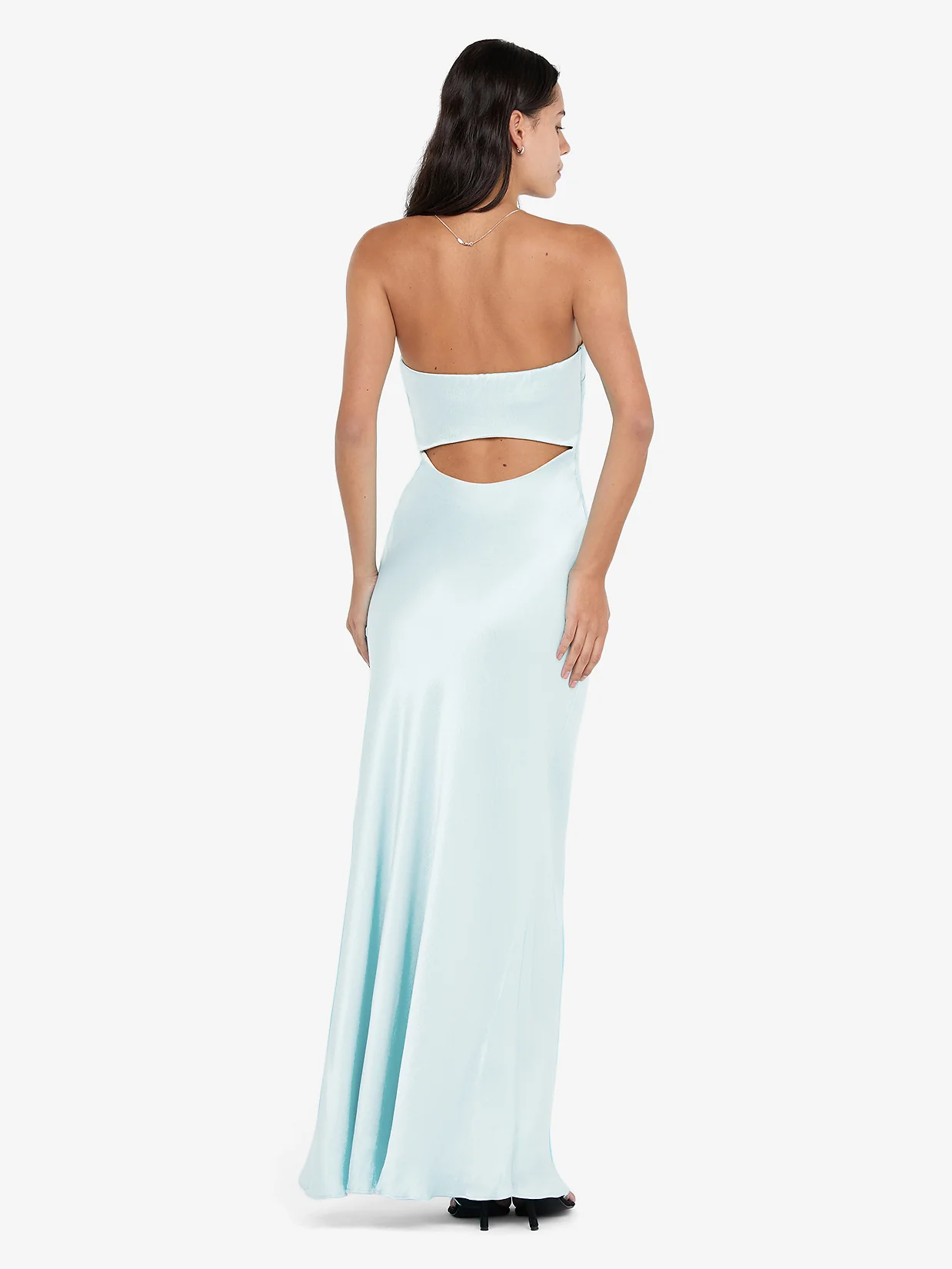CINDER STRAPLESS MAXI DRESS - ARCTIC BLUE - Image 3
