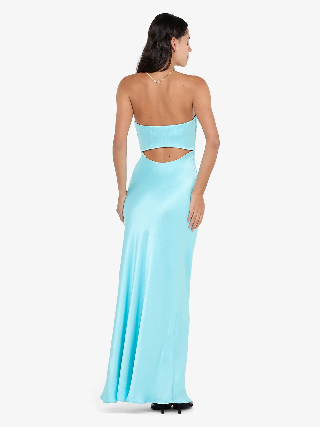 CINDER STRAPLESS MAXI DRESS - TURQUOISE - Image 3