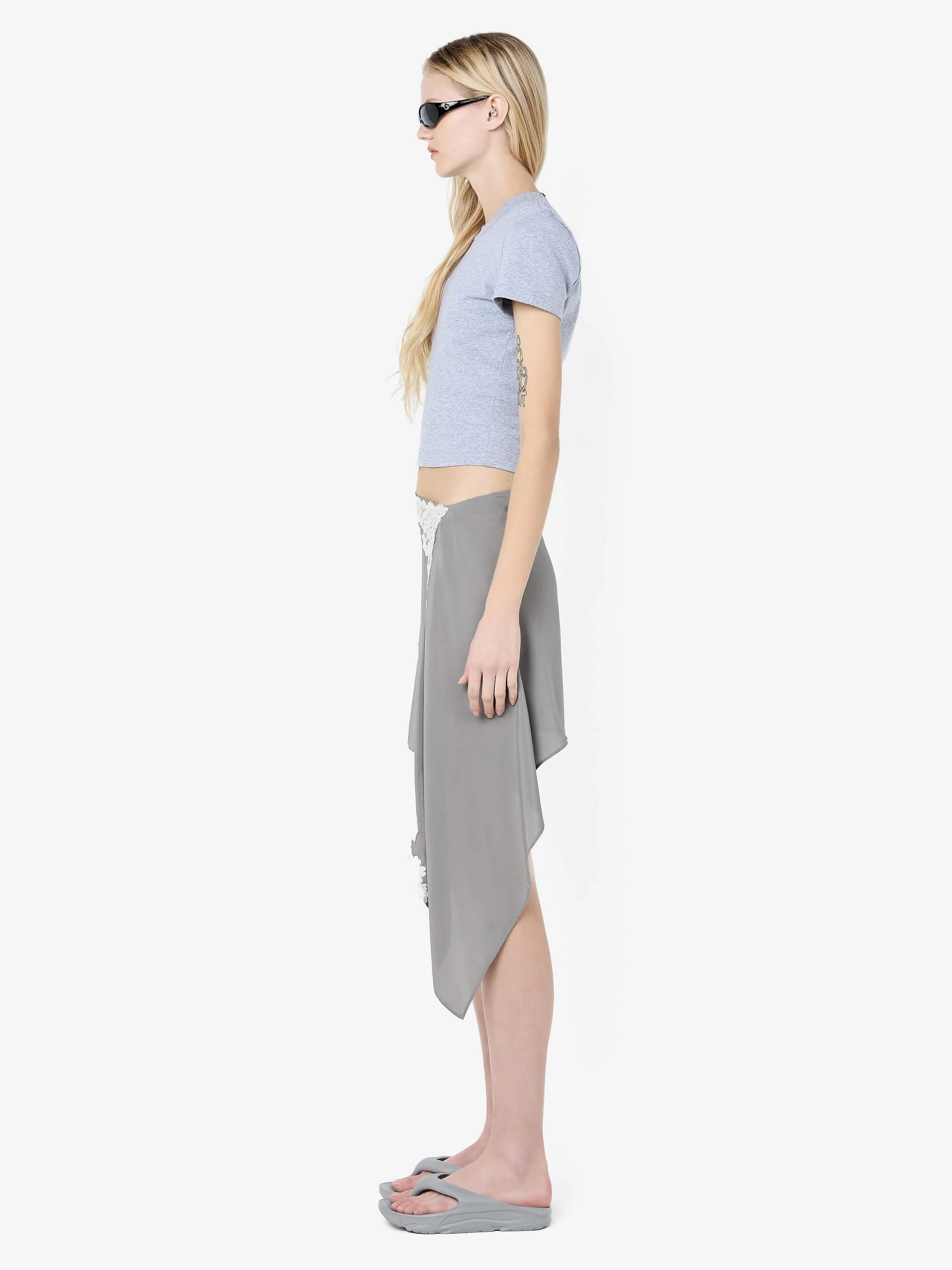 CLAUDETTE BABY TEE - GREY MARLE - Image 2