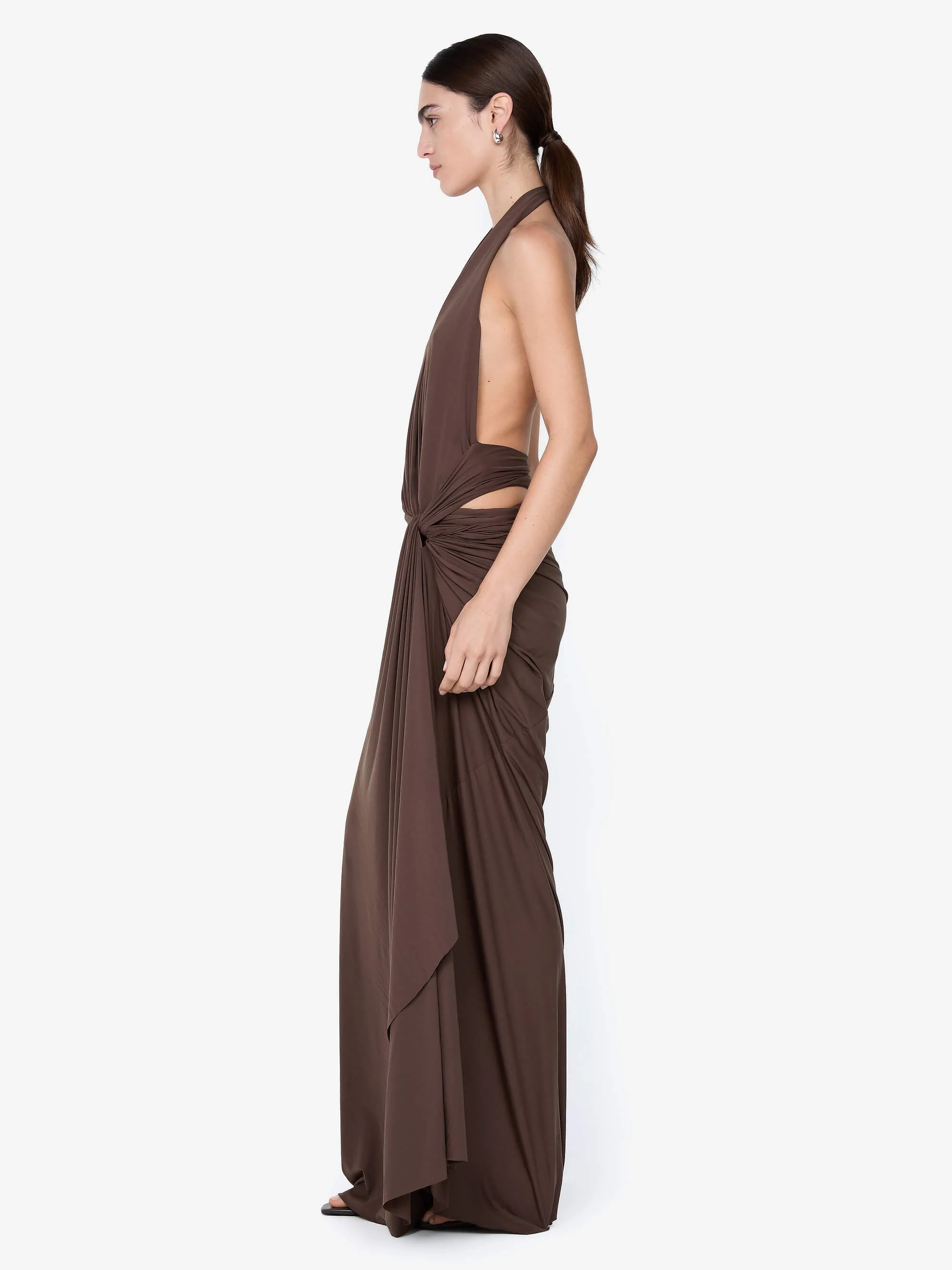 CLEMENTINE TWIST DRESS - MILK CHOCOLATE - Image 3
