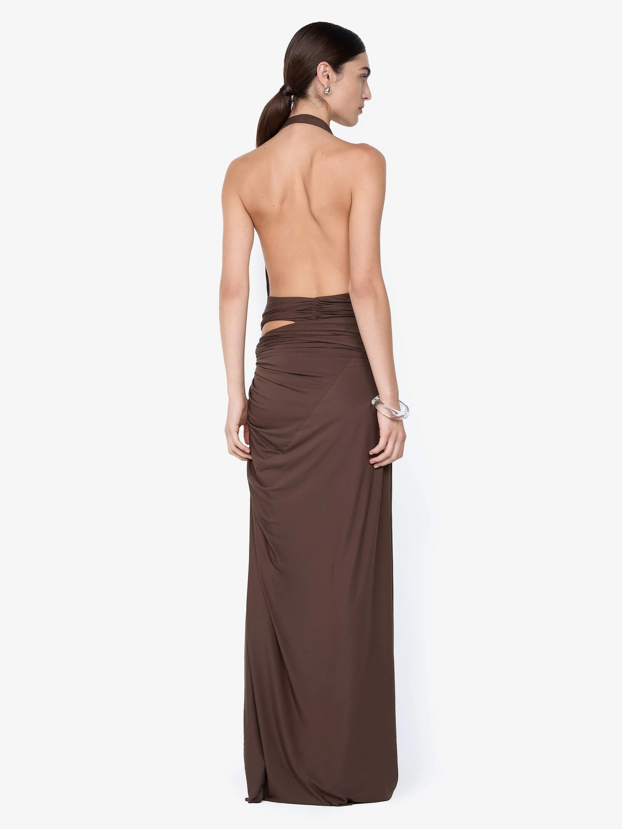 CLEMENTINE TWIST DRESS - MILK CHOCOLATE - Image 4