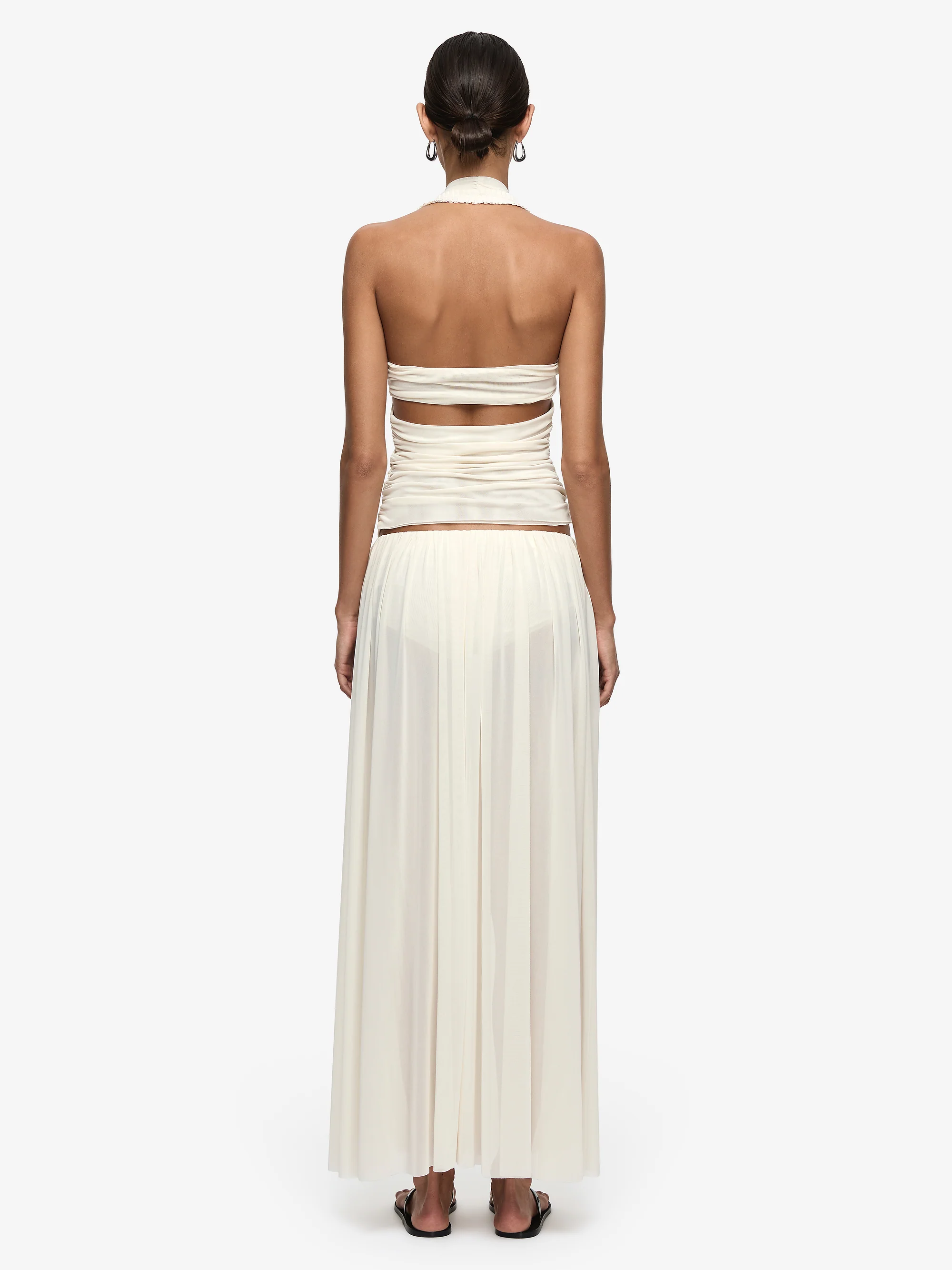 DANTE SPIRAL HALTER TOP - BUTTERCREAM - Image 5