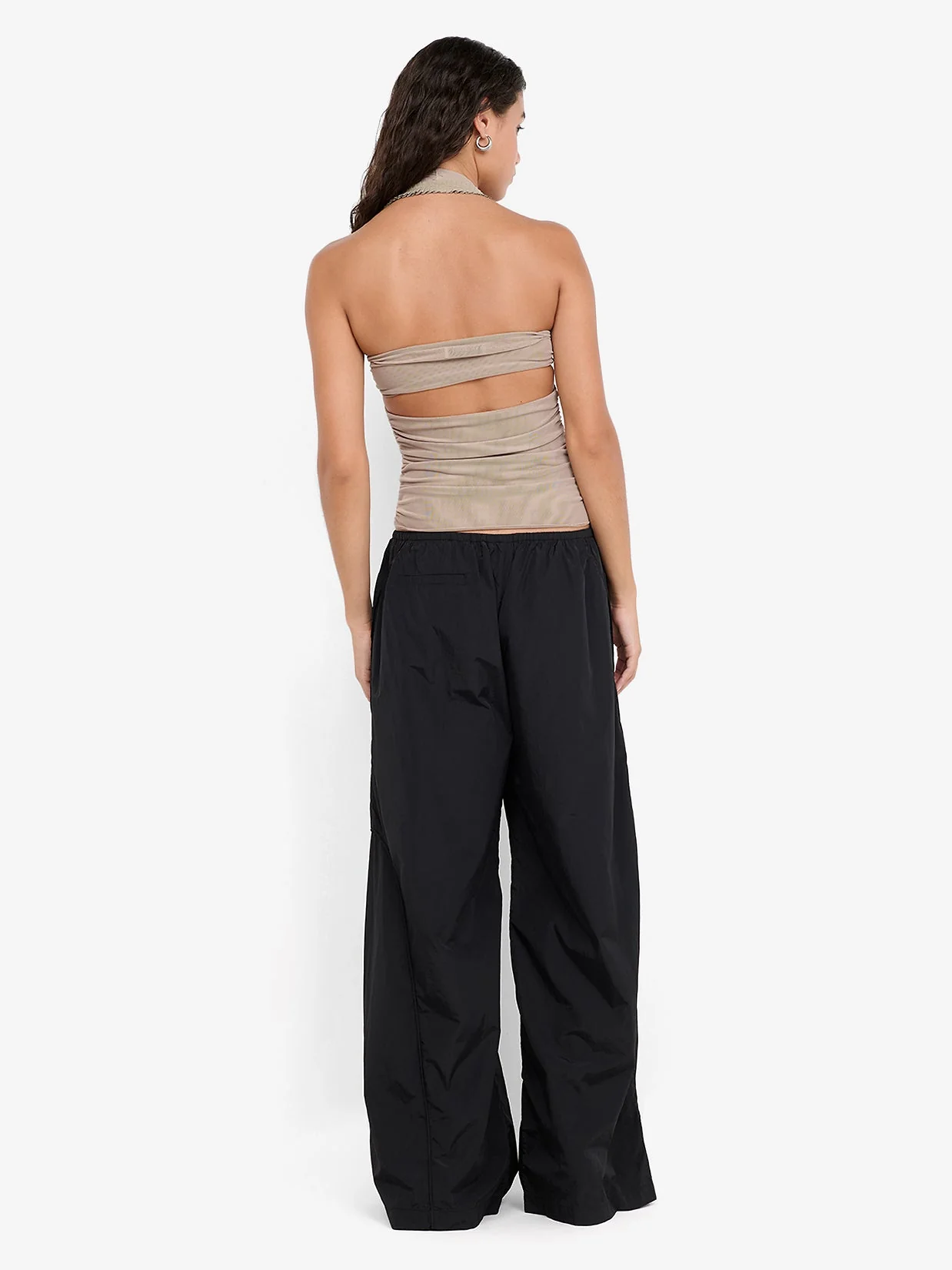 DANTE SPIRAL HALTER TOP - TAUPE - Image 2