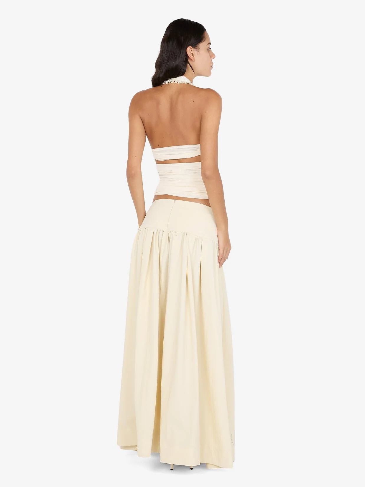 DANTE MAXI SKIRT - BUTTERCREAM - Image 4
