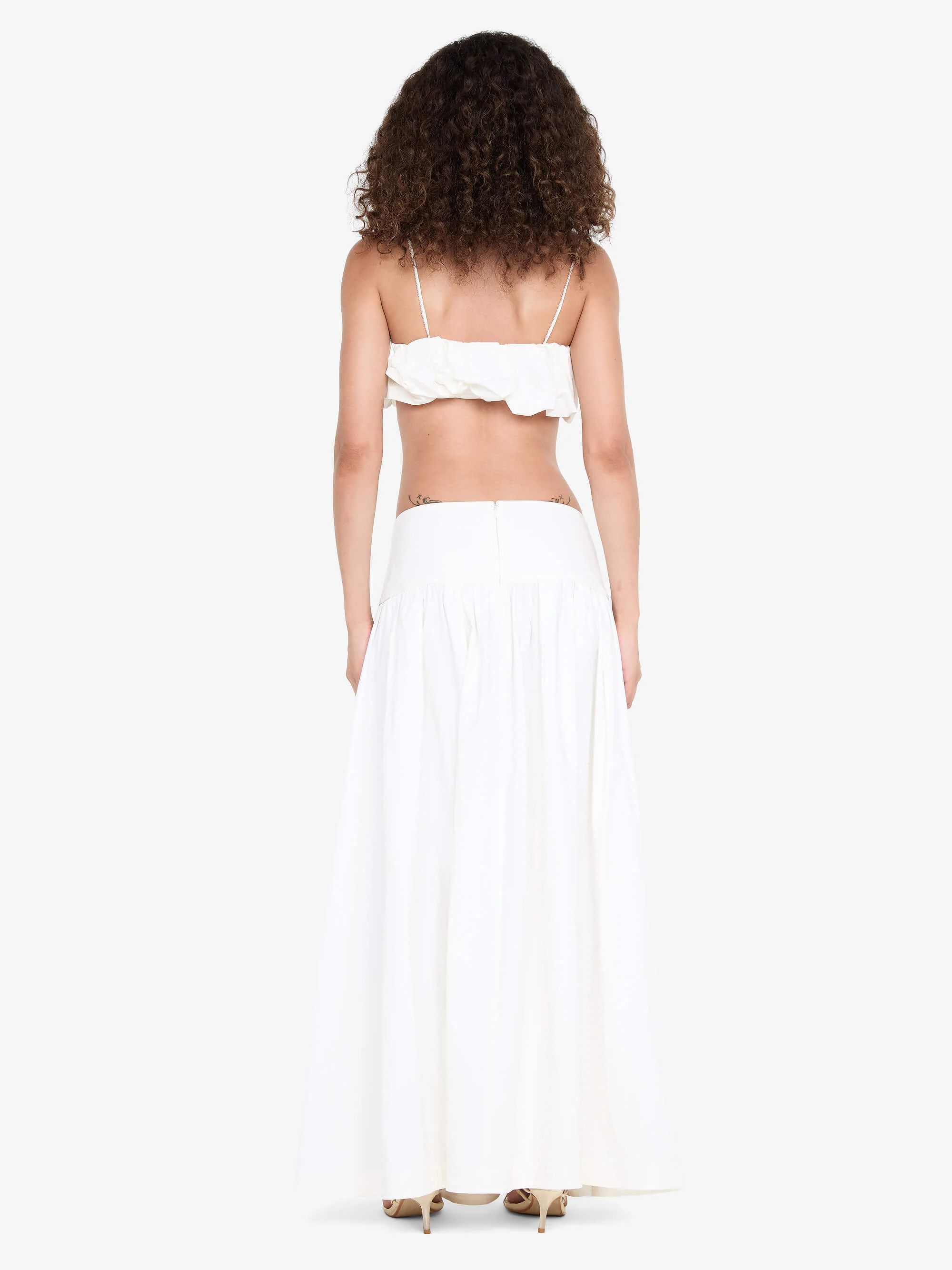 DANTE MAXI SKIRT - IVORY - Image 4