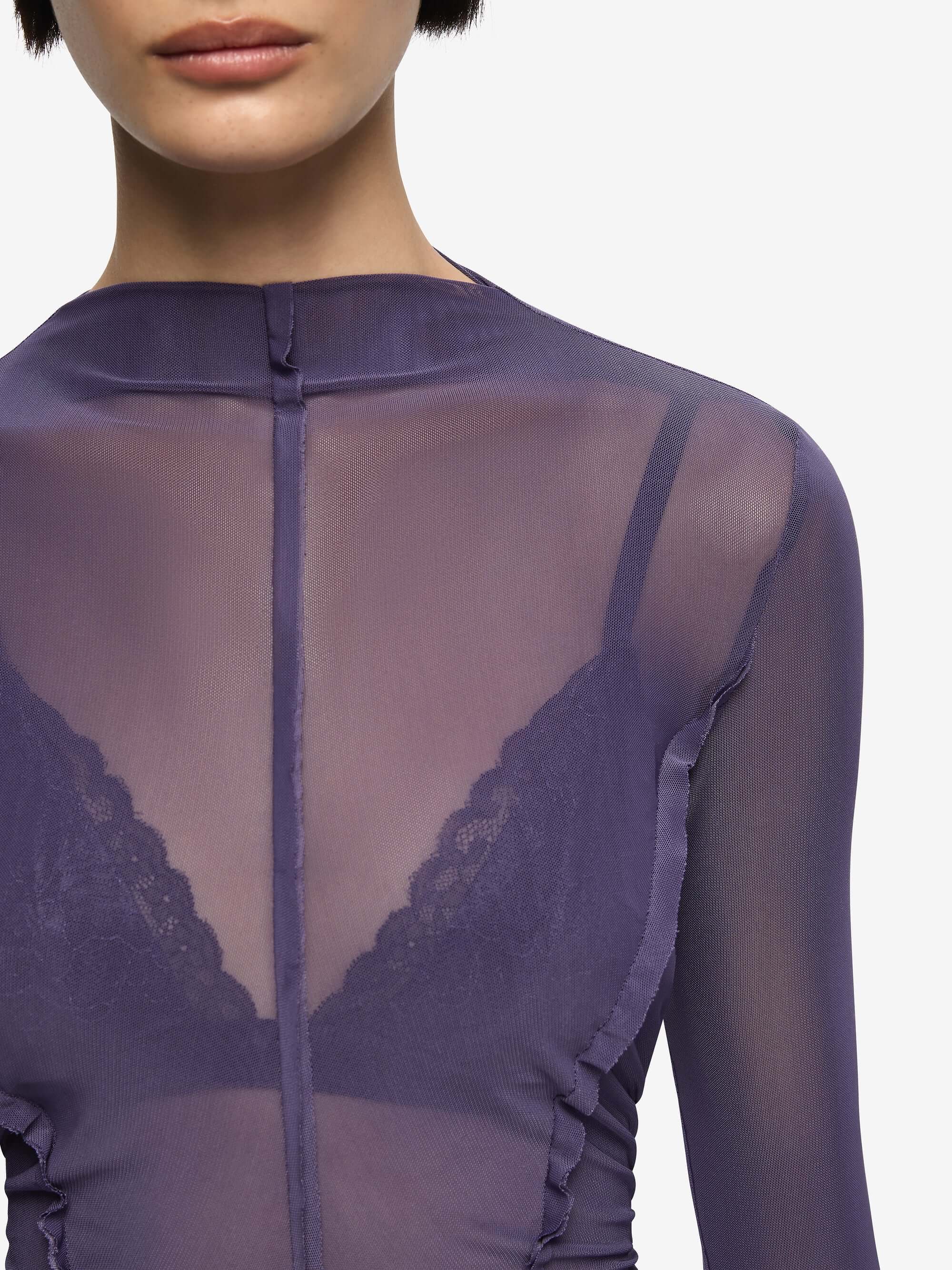 DELILA LONG SLEEVE TOP - AMETHYST - Image 3