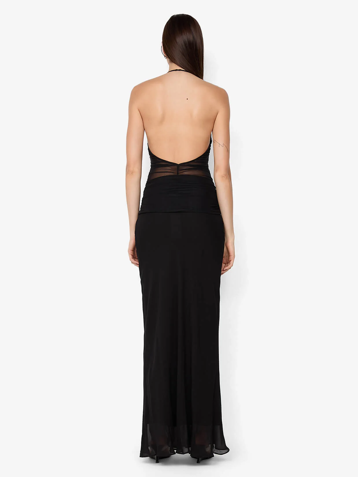 DELILAH HALTER MAXI DRESS - BLACK - Image 3