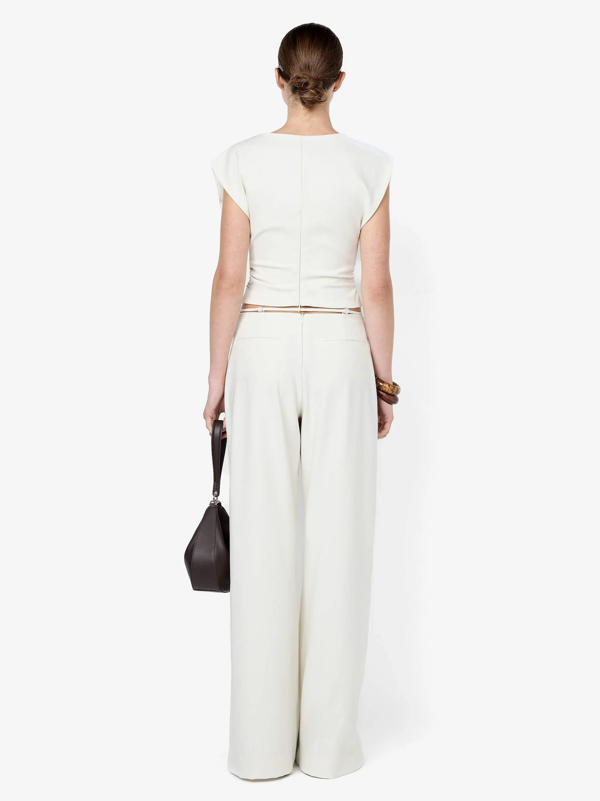 DEVYN BEADED PANT - CREAM - Image 3