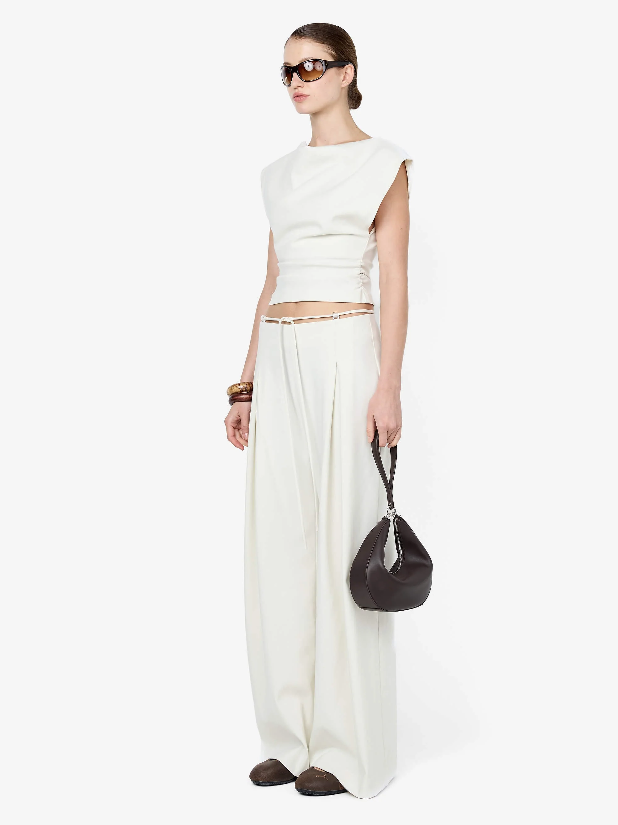 DEVYN COWL TOP - CREAM - Image 2